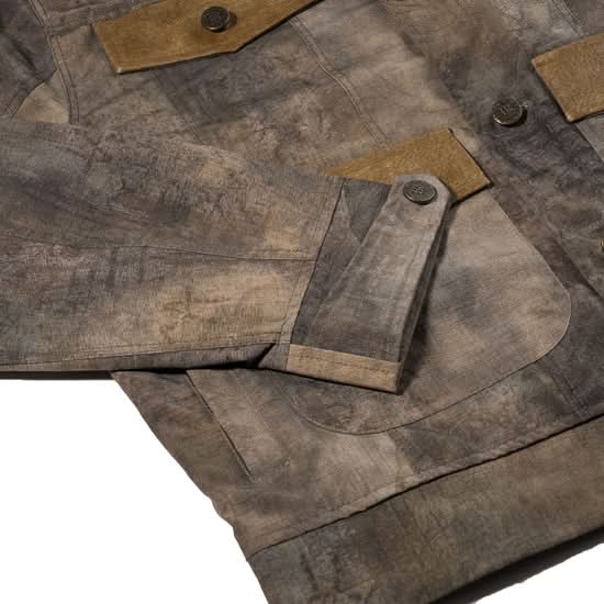 BS Rabbit Rustic Artwork Work Jacket – Wood Brown - Gallery Streetwear