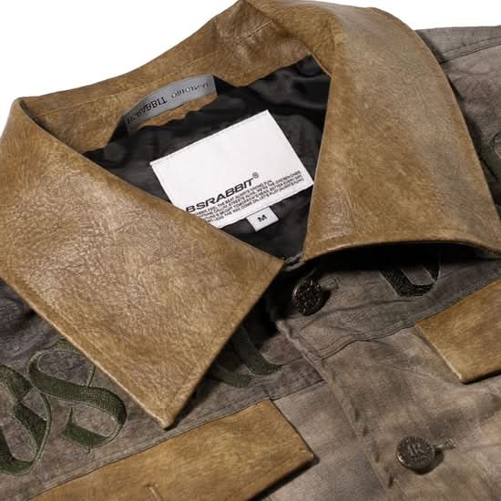 BS Rabbit Rustic Artwork Work Jacket – Wood Brown - Gallery Streetwear