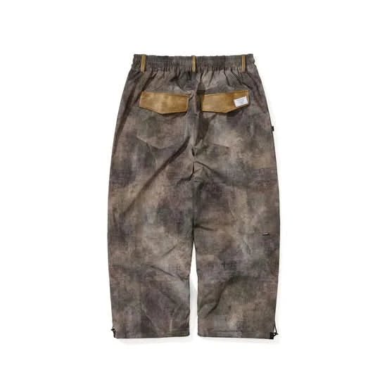 BS Rabbit Vertical Applique Wide Ventilation Pants – Wood Brown - Gallery Streetwear