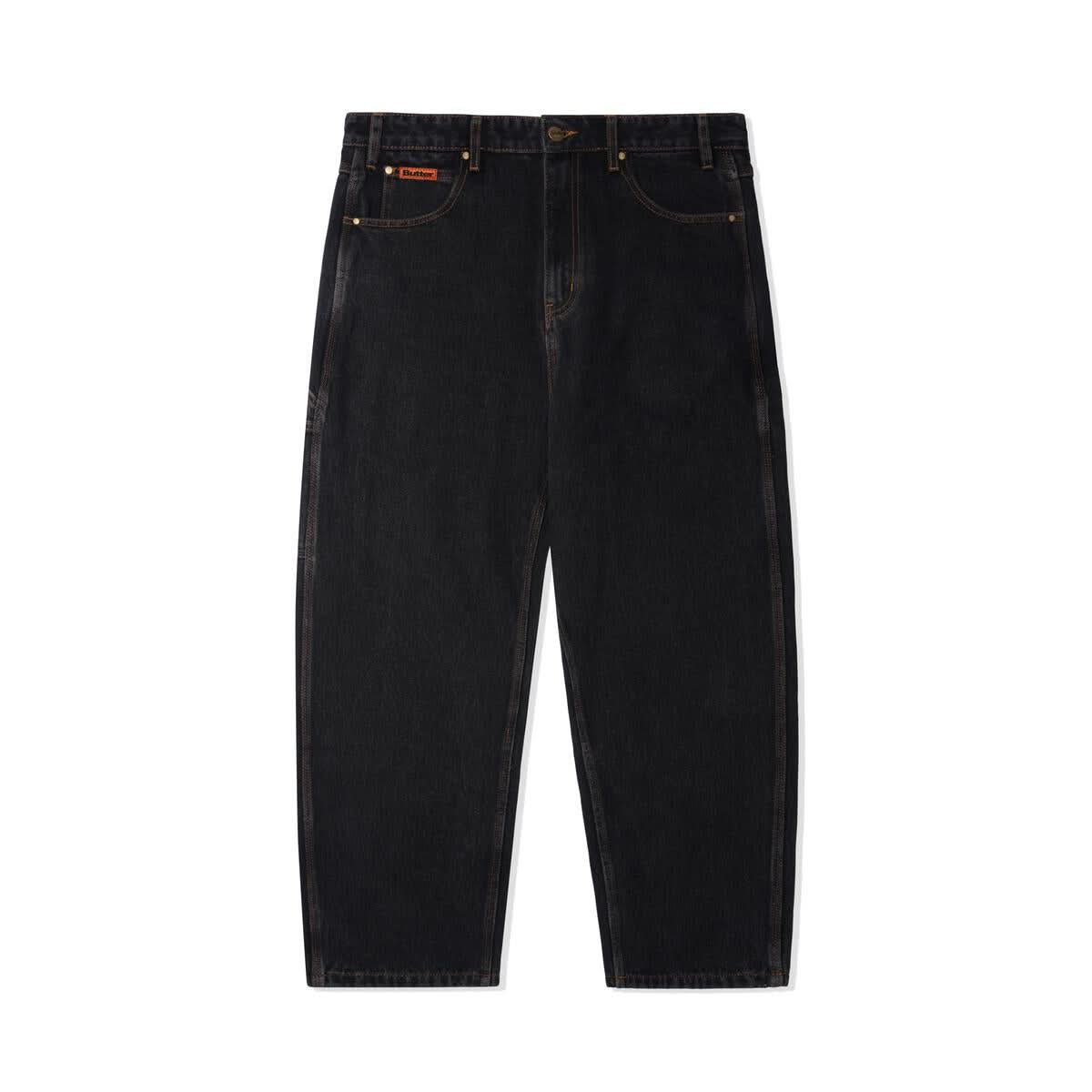 Butter Goods Baggy Denim Jeans – Washed Black - Gallery Streetwear