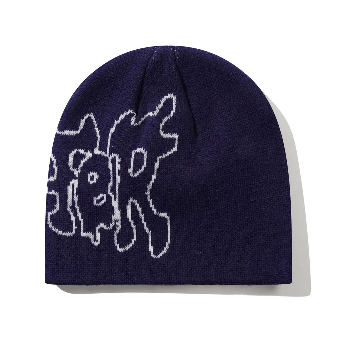 Butter Goods Blotch Skully Beanie - Gallery Streetwear