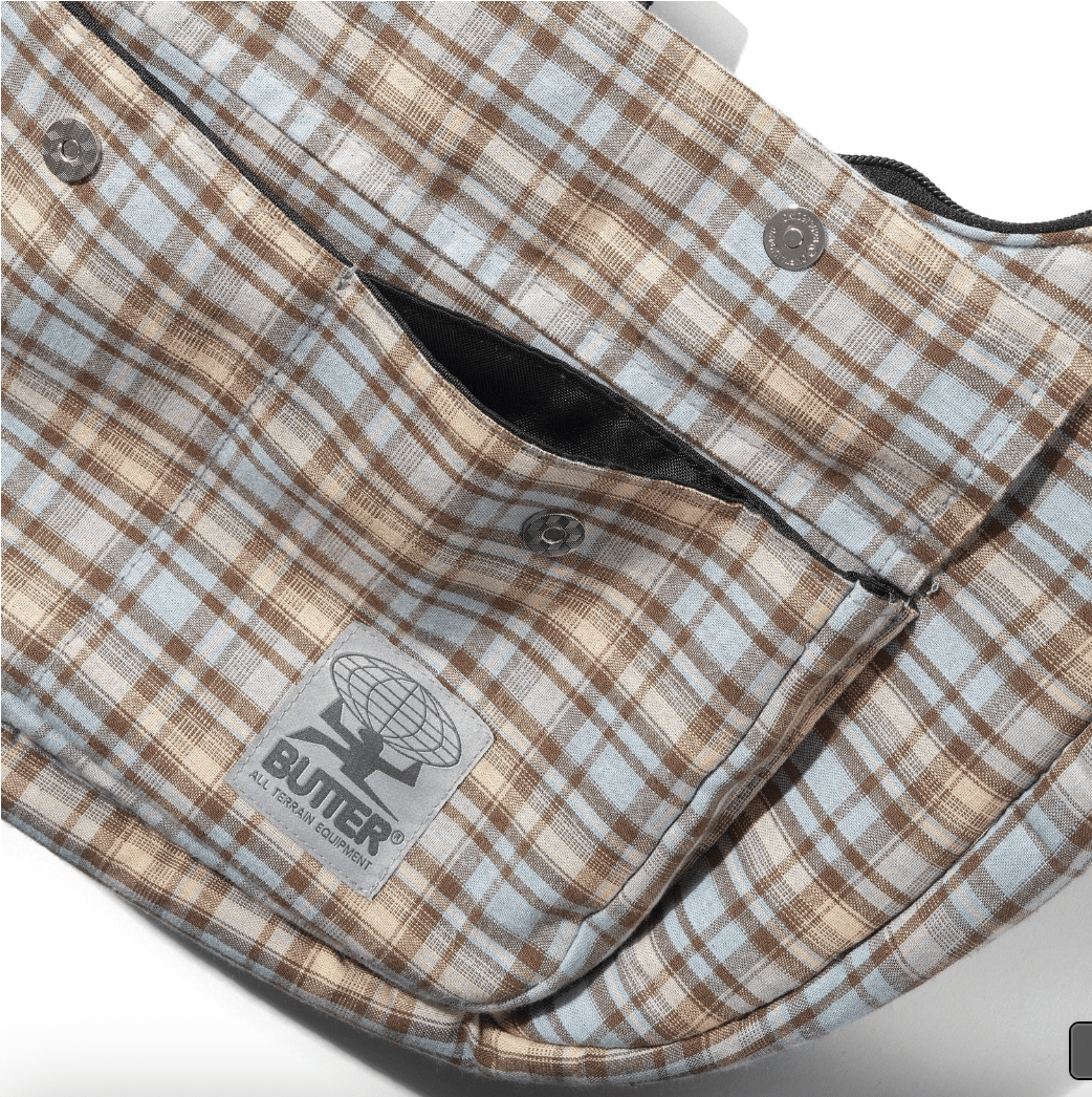 Butter Goods Cross Body Bag - Plaid - Gallery Streetwear