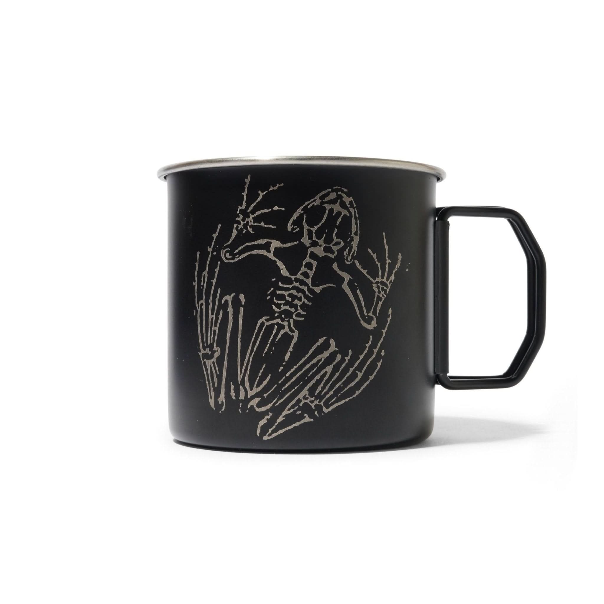 Butter Goods | Metal Camp Mug – Black with Laser Etched Graphi - Gallery Streetwear