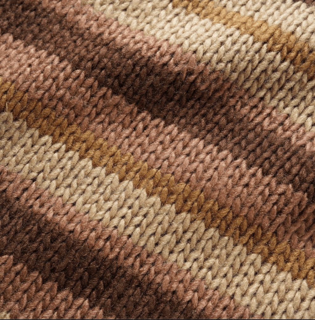 Butter Goods Ombre Stripe Knit Sweater - Chocolate - Gallery Streetwear