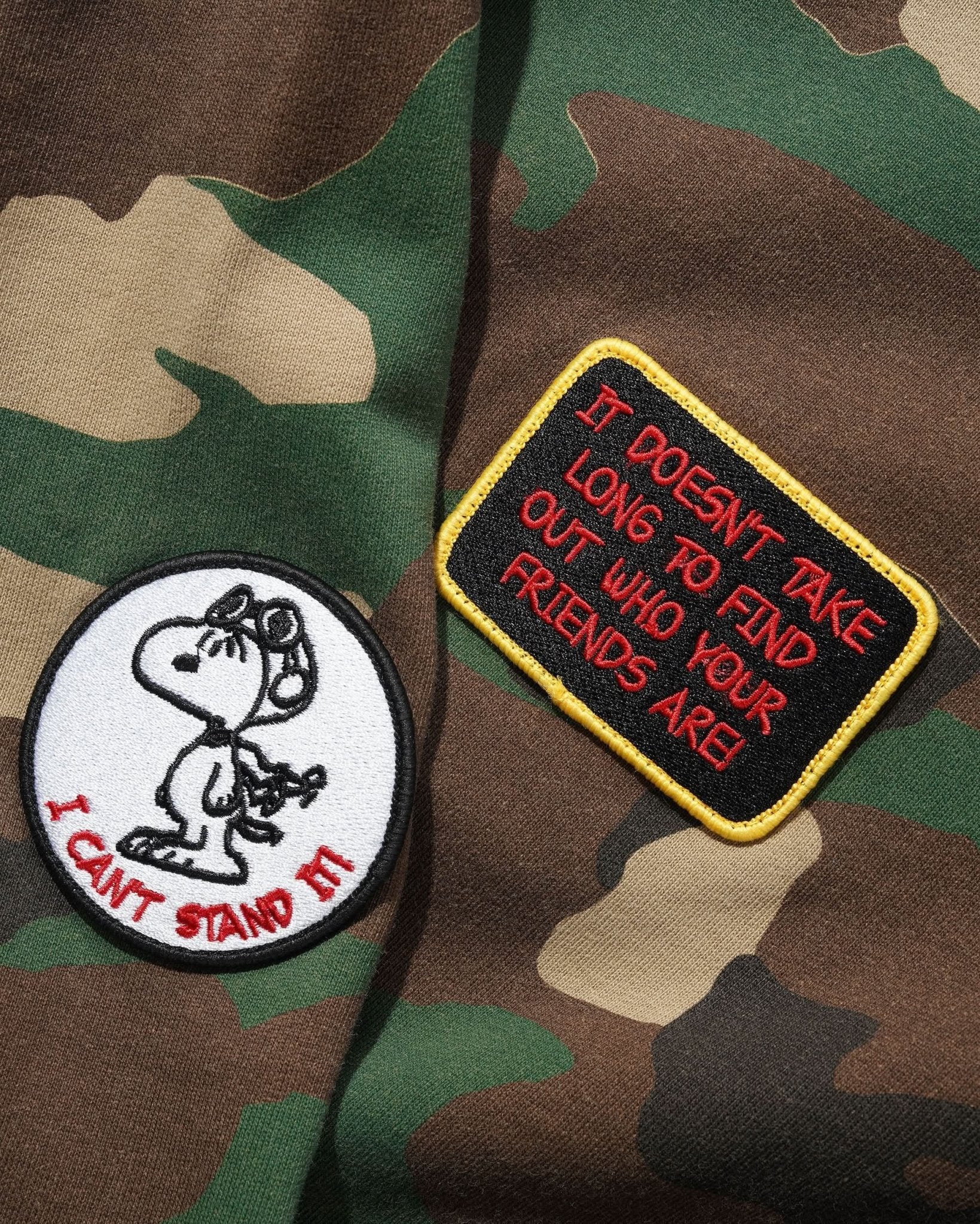 Butter Goods Patches Zip - Thru Hoodie - Camo - Gallery Streetwear