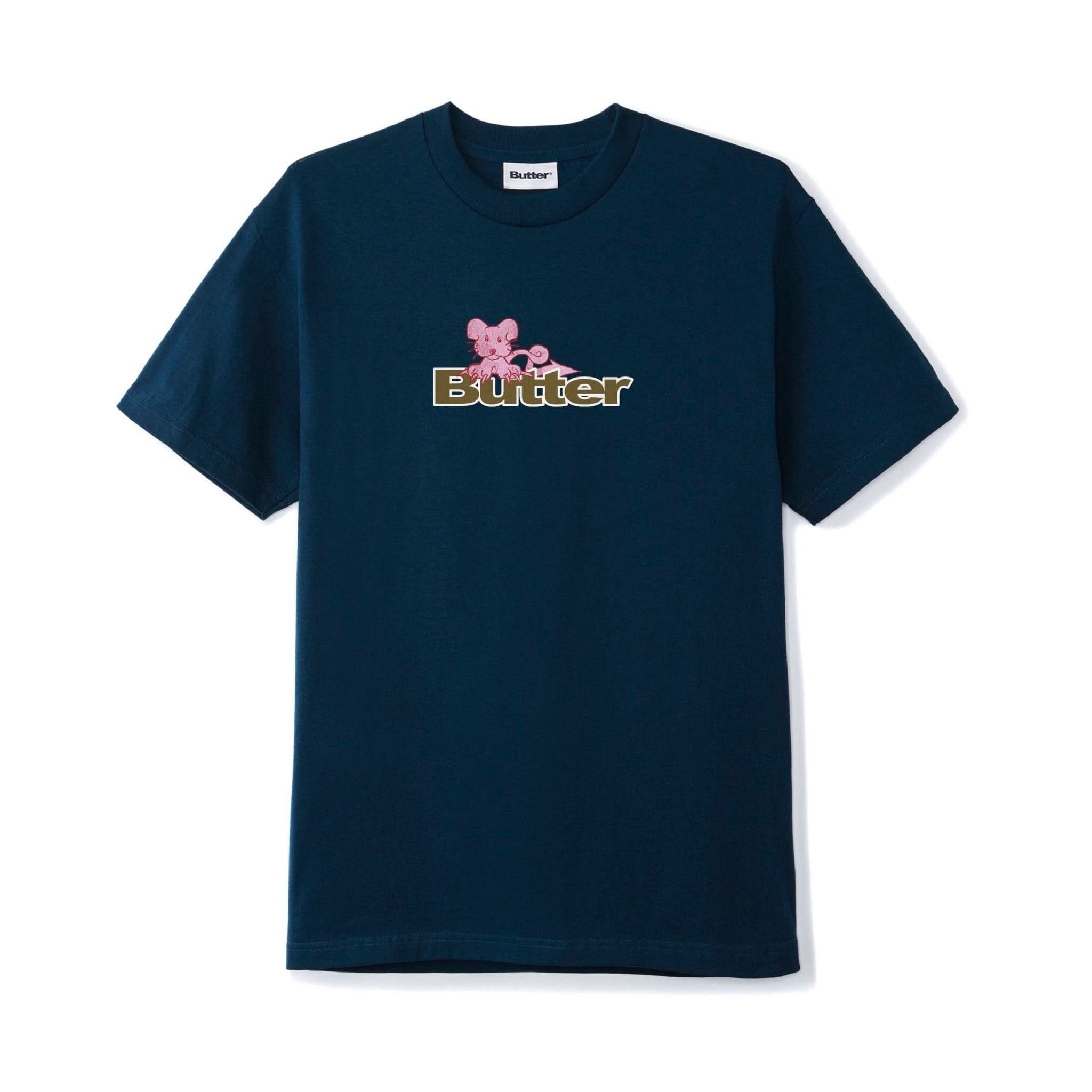 Butter Goods | Rat Logo Tee – Navy - Gallery Streetwear