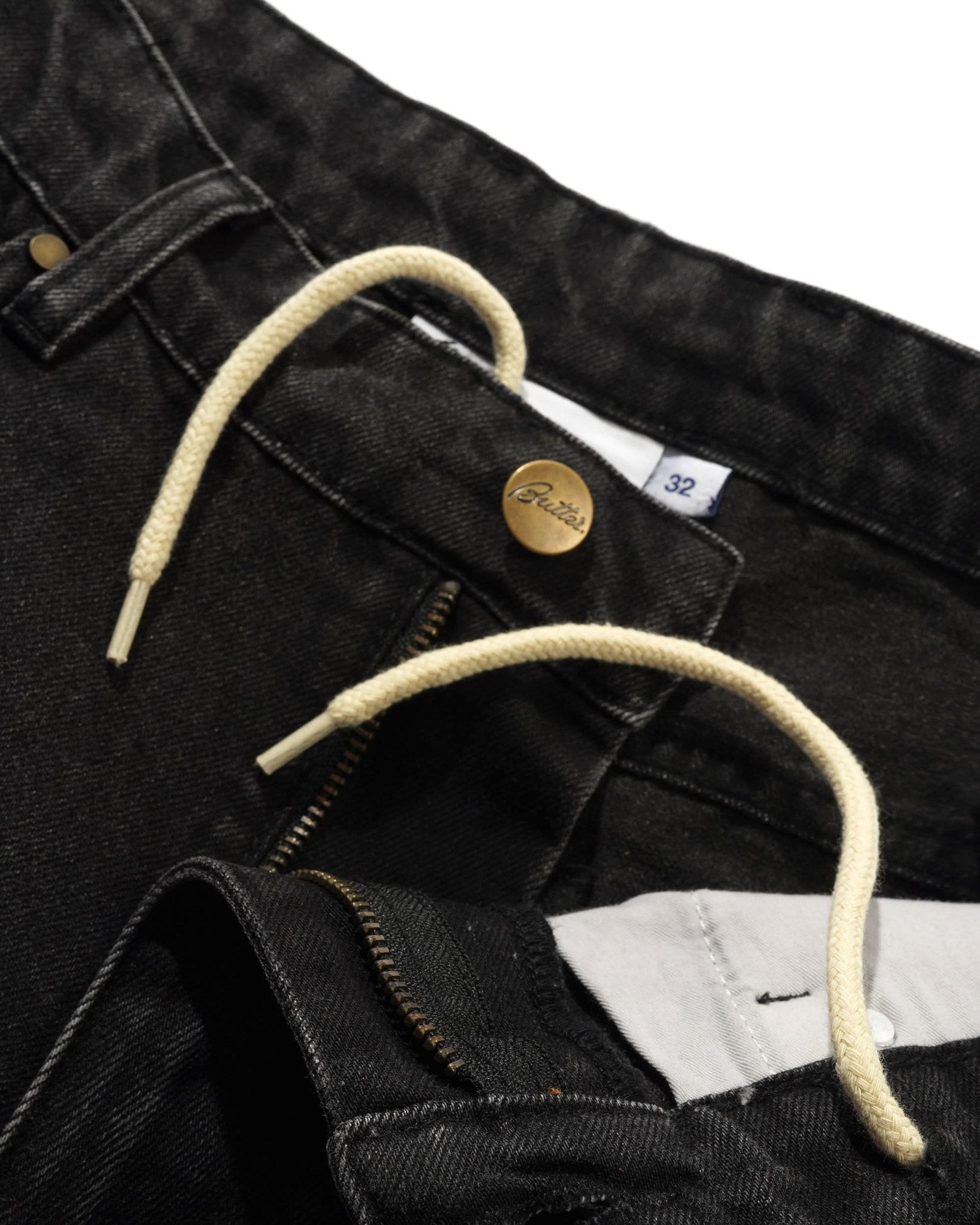 Butter Goods Spike Denim Jeans - Faded Black - Gallery Streetwear