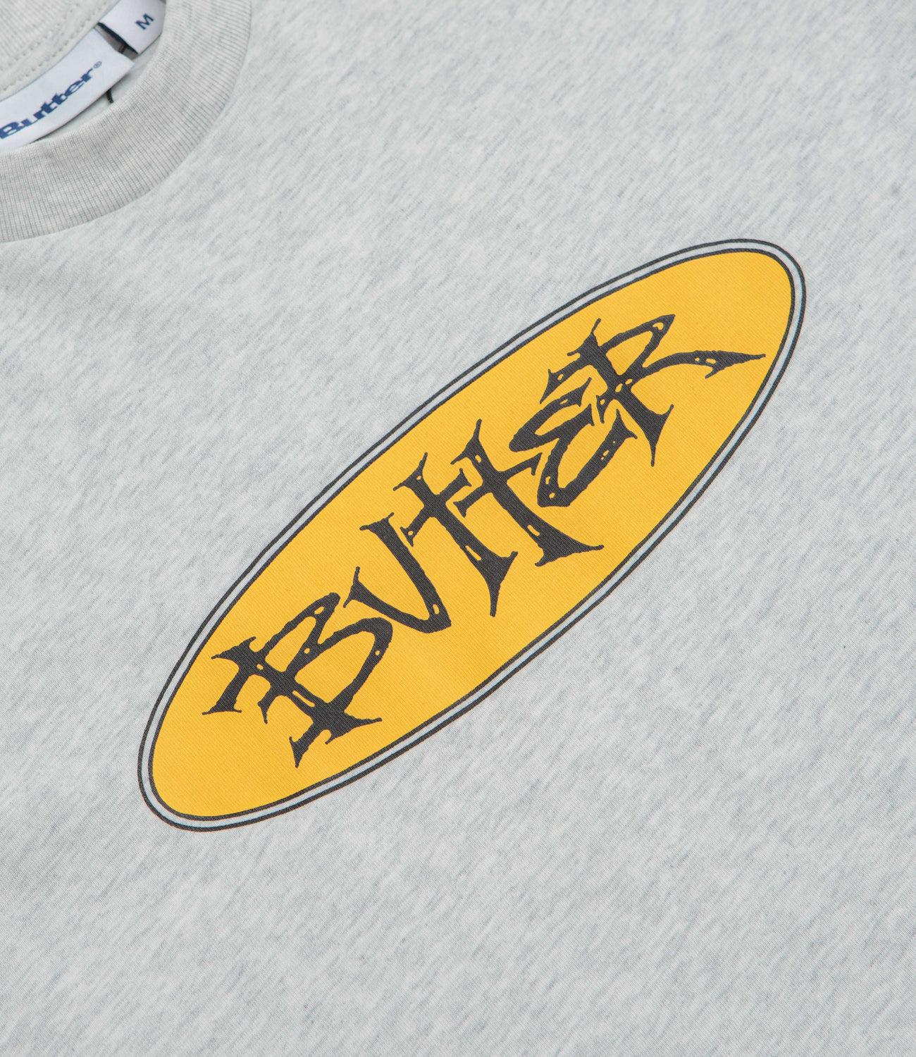Butter Goods Tide Tee Ash - graphic detail