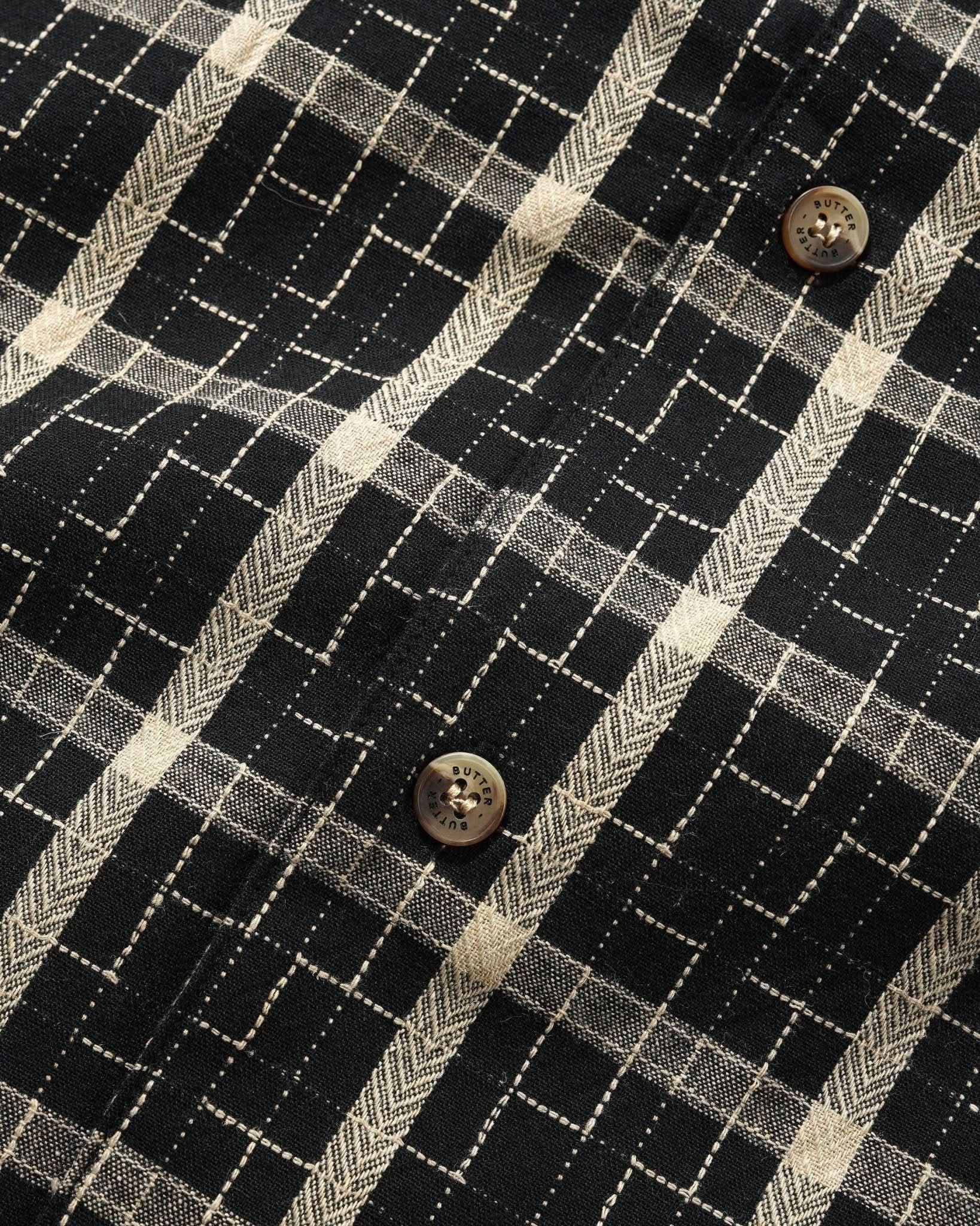Butter Goods | Vacation Short Sleeve Shirt – Black Cotton Button - Up - Gallery Streetwear