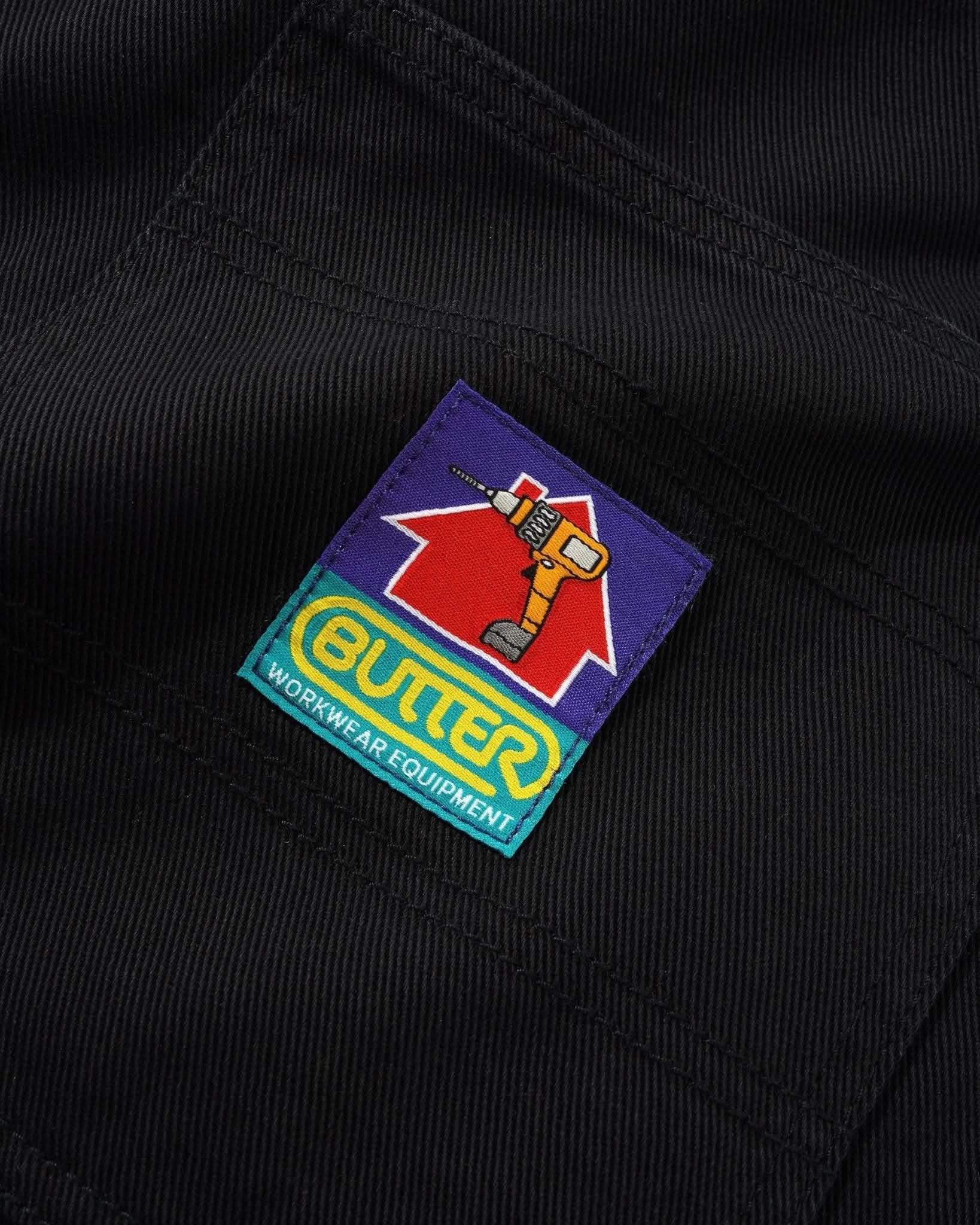 Butter Goods Work Pants – Black Twill Baggy Fit - Gallery Streetwear