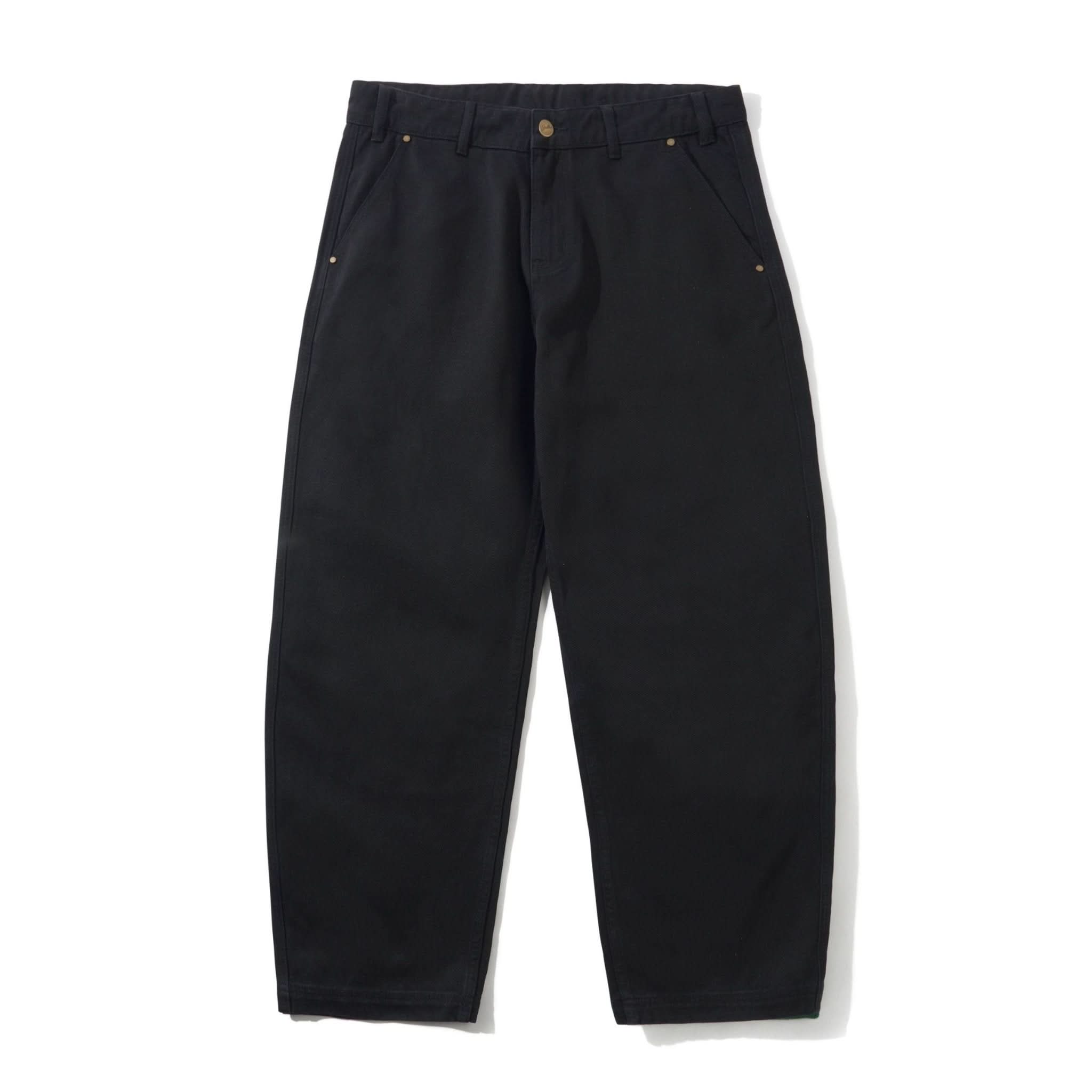 Butter Goods Work Pants – Black Twill Baggy Fit - Gallery Streetwear