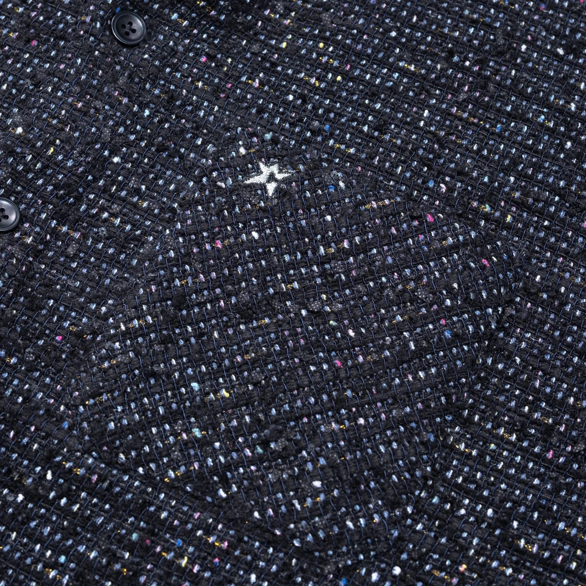 Carpet Company C - Star Basket Weave Button Up - Black - Gallery Streetwear