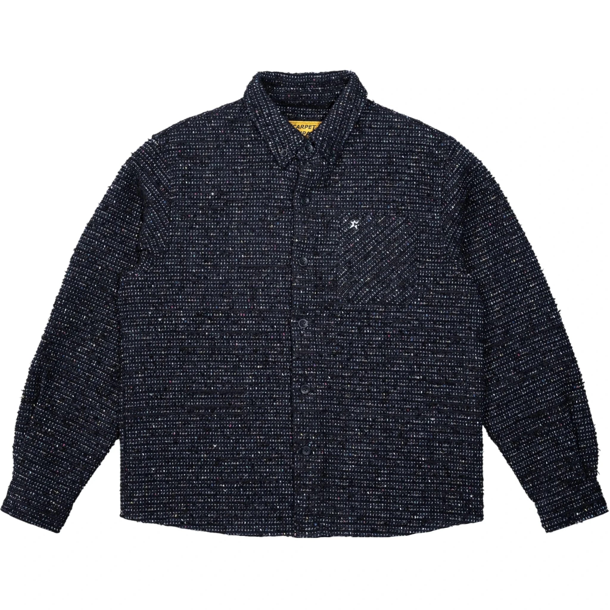 Carpet Company C - Star Basket Weave Button Up - Black - Gallery Streetwear