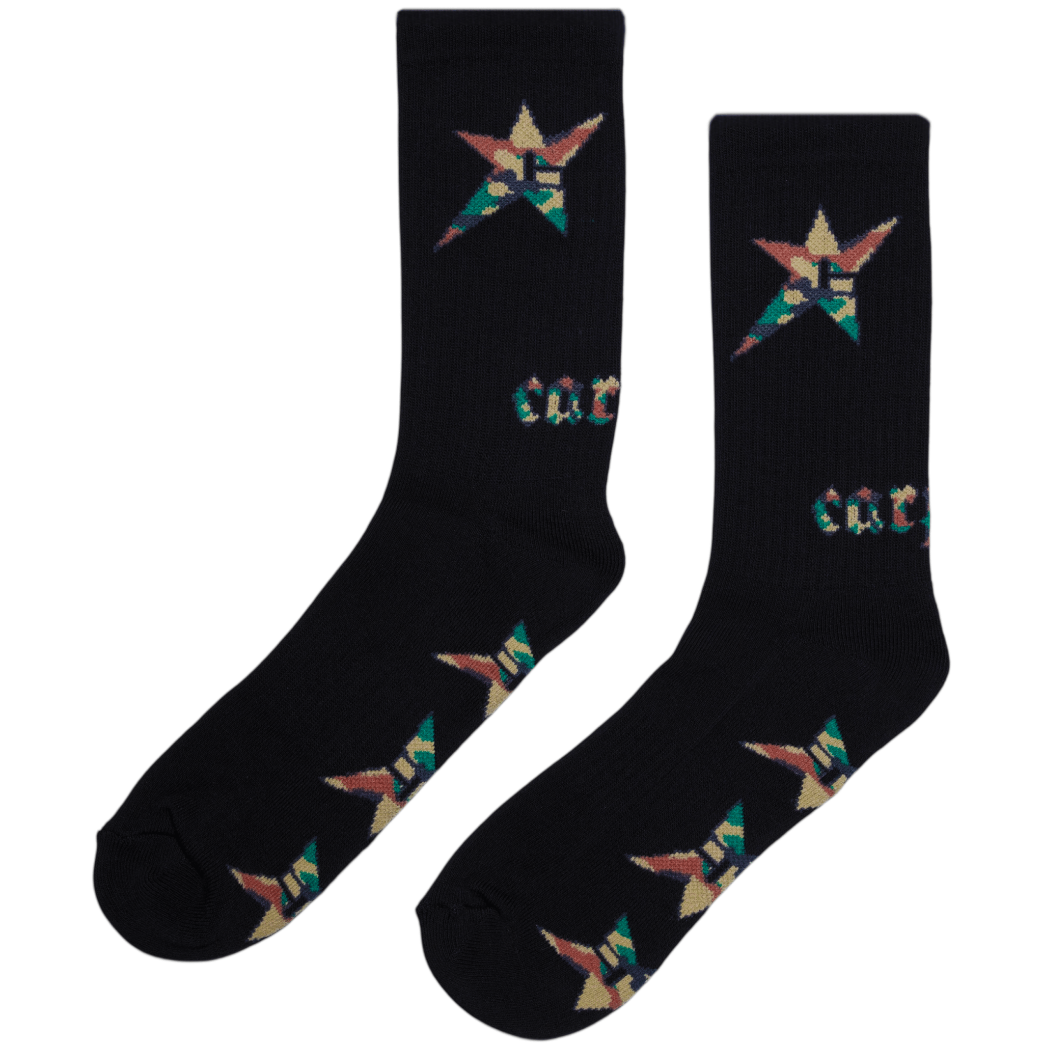 Carpet Company C - Star Socks – Camo Logo Crew Socks - Gallery Streetwear