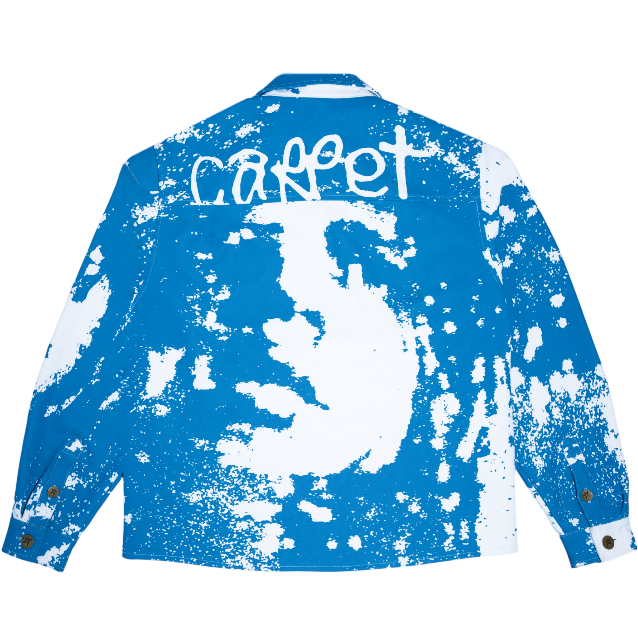 Carpet Company Mademoiselle Work Jacket – White/Blue Print - Gallery Streetwear