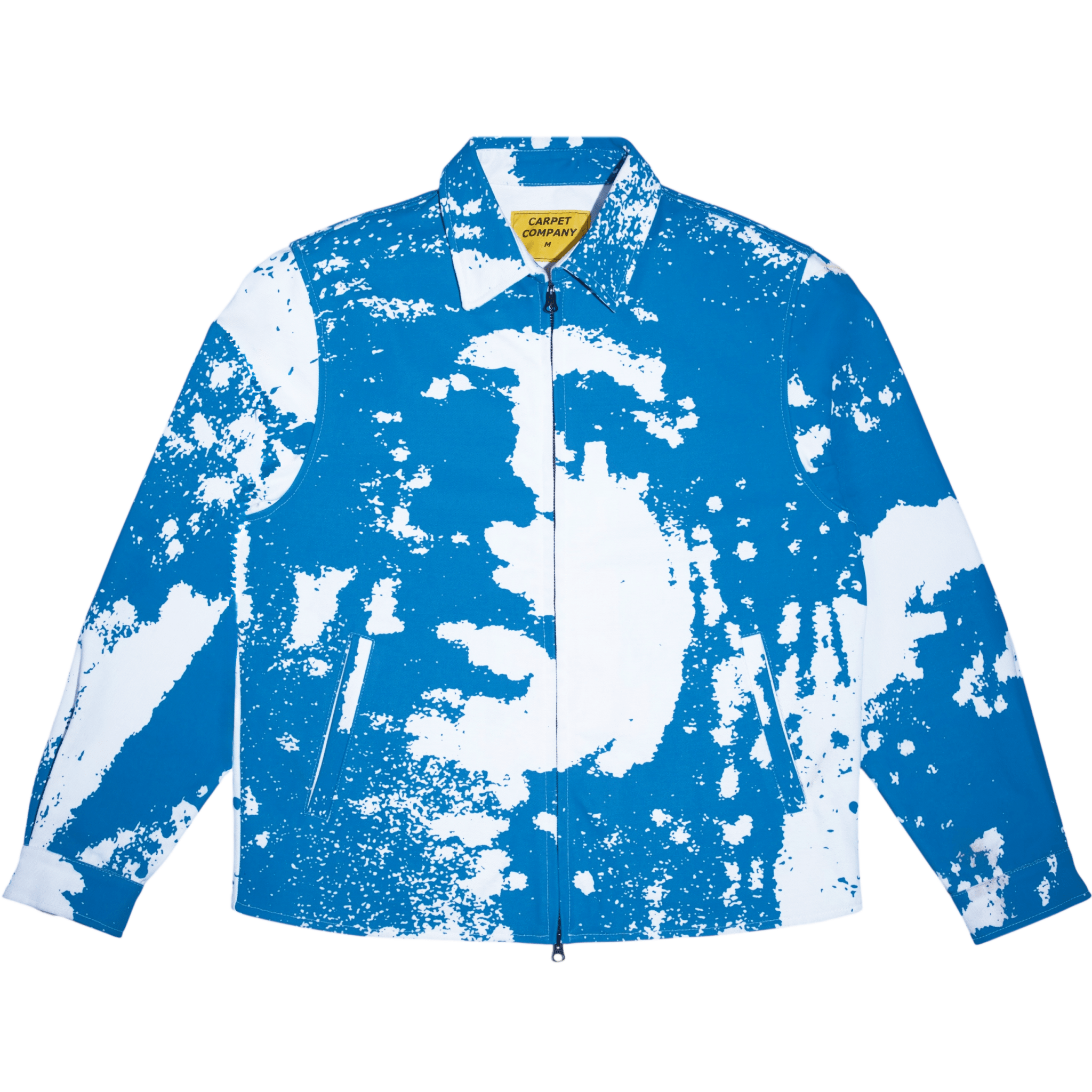 Carpet Company Mademoiselle Work Jacket – White/Blue Print - Gallery Streetwear