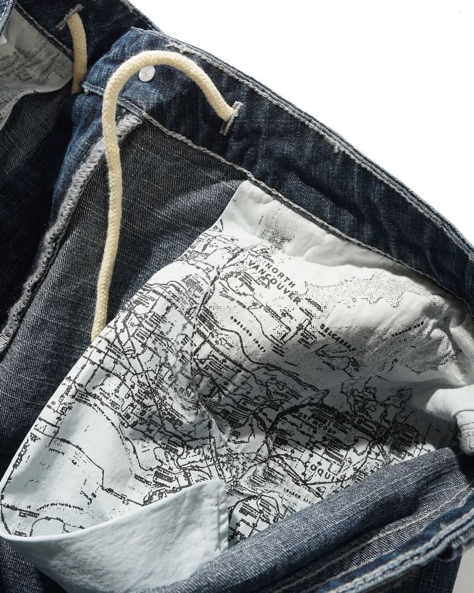 Cash Only Aleka Denim Jeans - Streaky Navy Wash - Gallery Streetwear