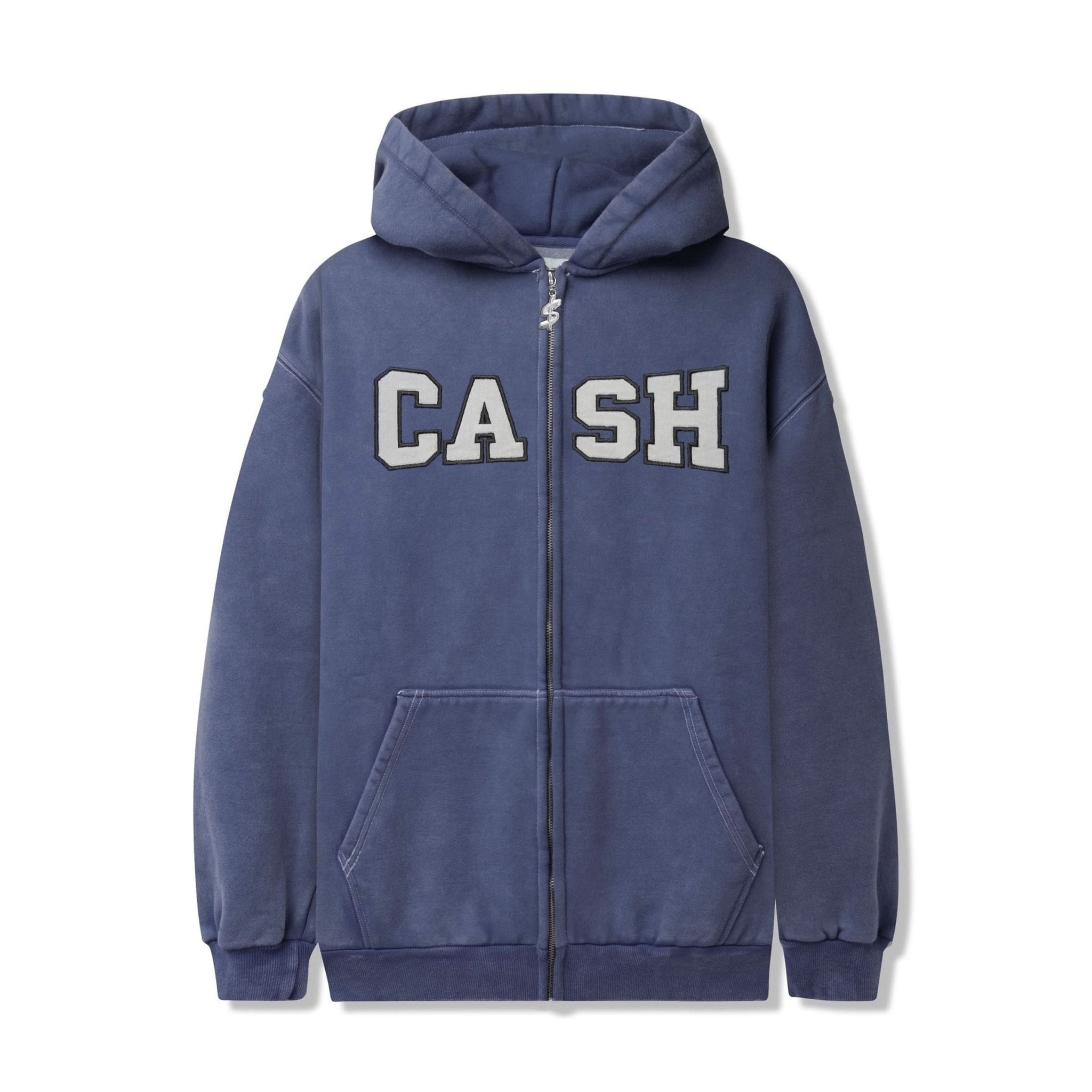Cash Only Campus Zip - Thru Hoodie – Navy - Gallery Streetwear
