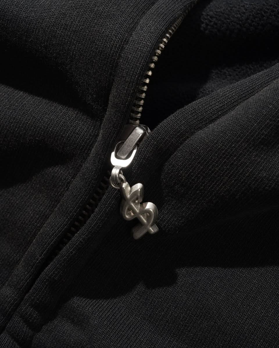 Cash Only Campus Zip Up Hoodie - Black - Gallery Streetwear