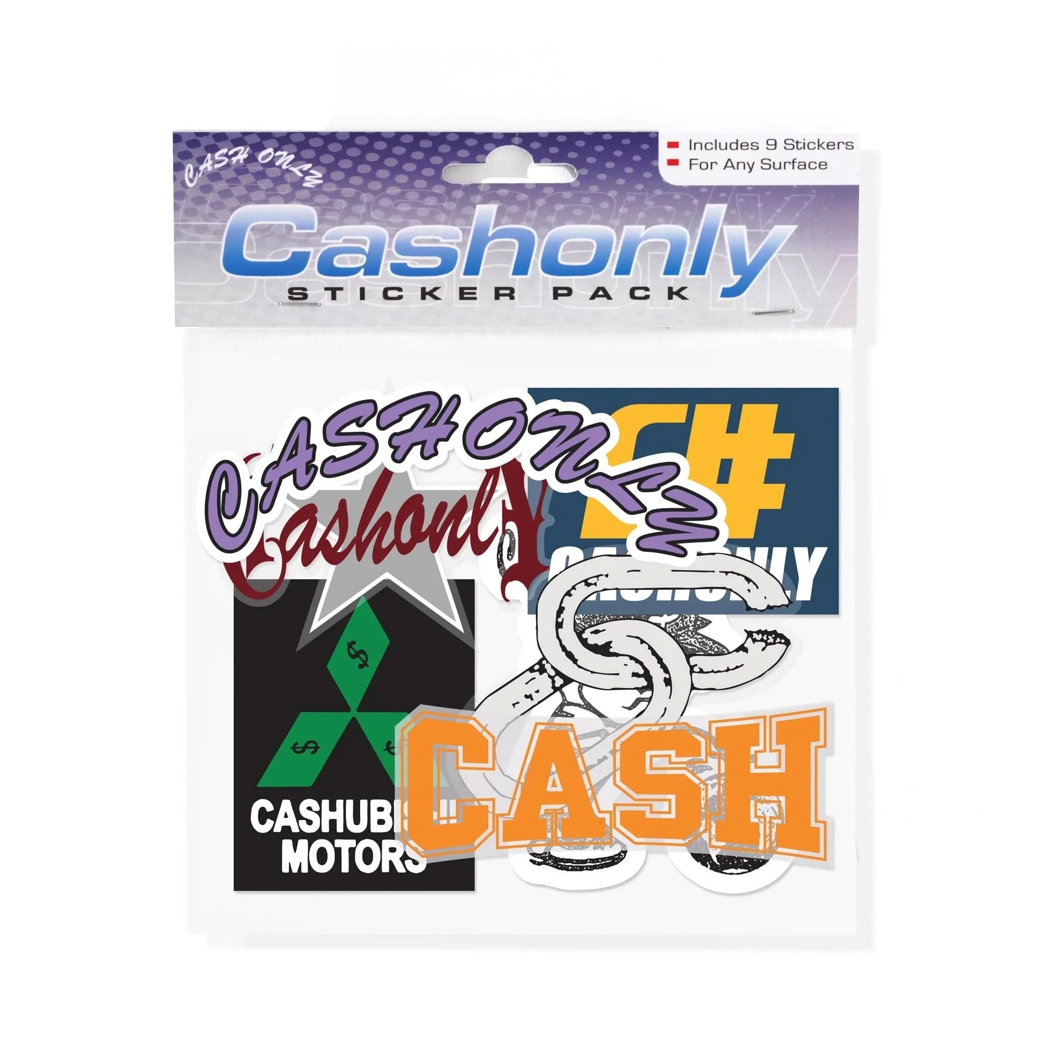 Cash Only Drop 16 Sticker Pack - Gallery Streetwear