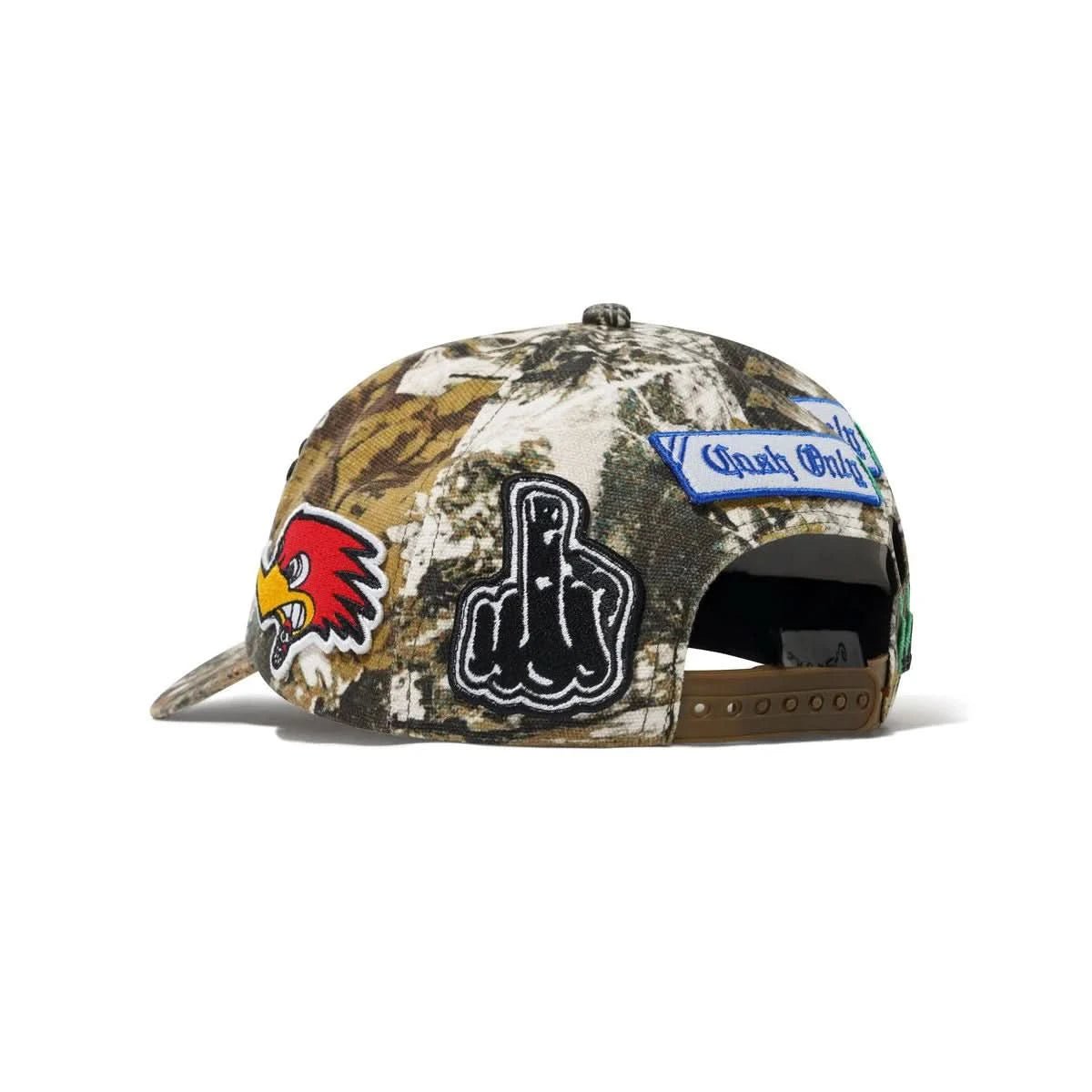 Cash Only Service 6 Panel Cap - Camo - Gallery Streetwear