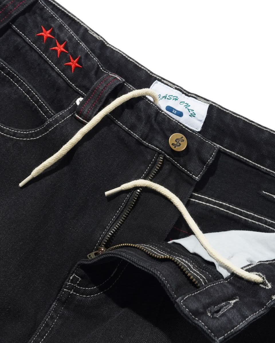 Cash Only Stars Denim Jeans – Black - Gallery Streetwear