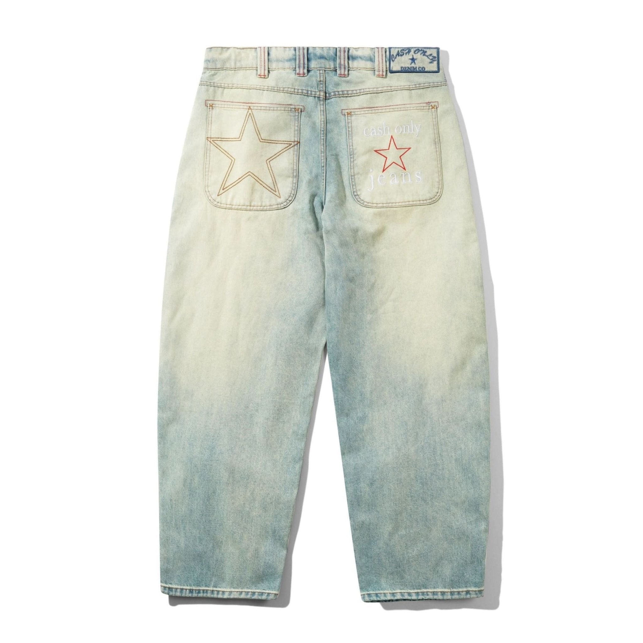 Cash Only Stars Denim Jeans – Sun Fade - Gallery Streetwear