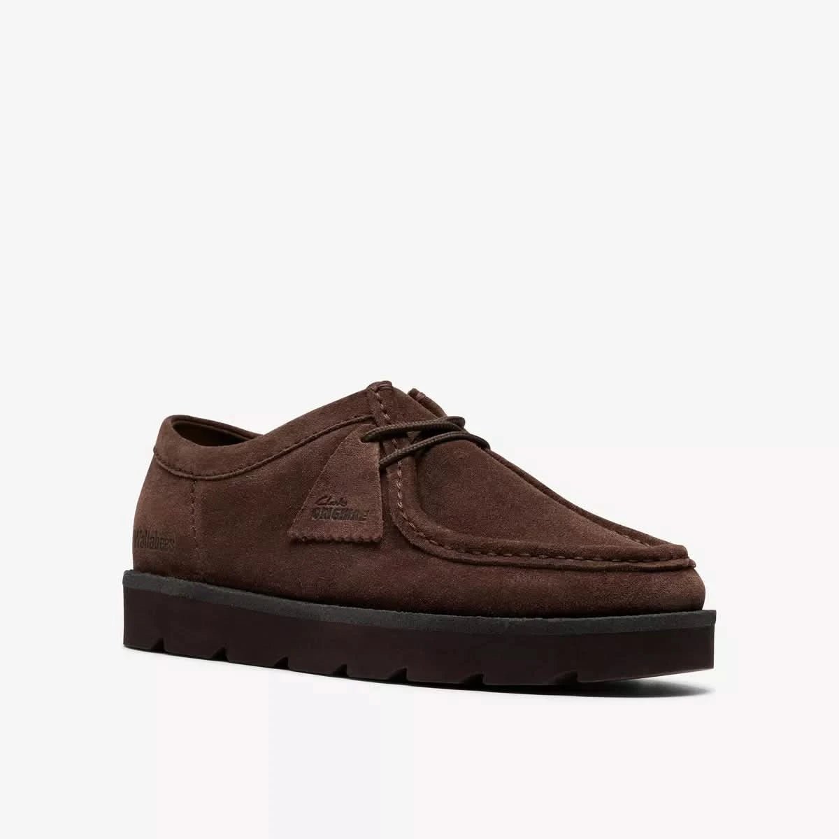 Clarks Originals Meare Walla Shoes - Dark Brown Suede - Gallery Streetwear