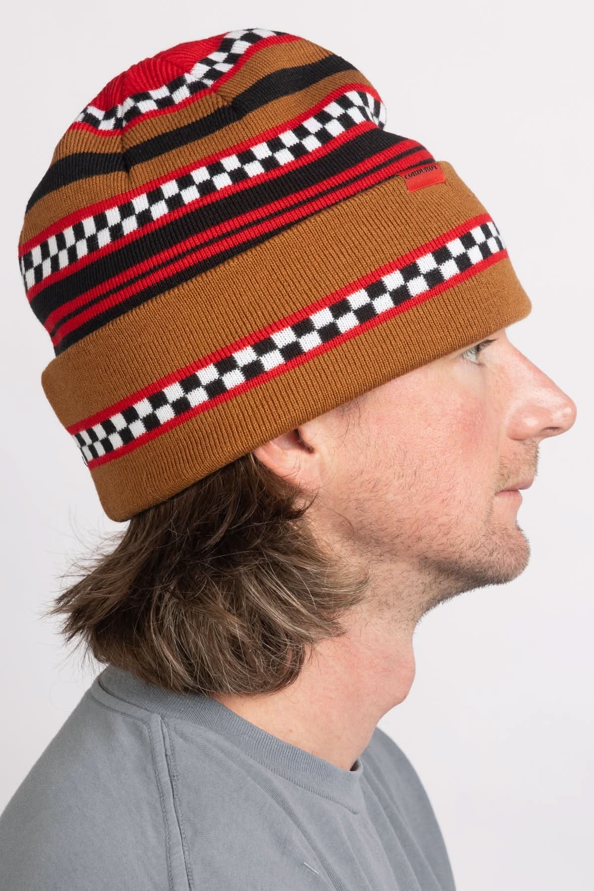 Corduroy | Checkstripe Beanie - Gallery Streetwear