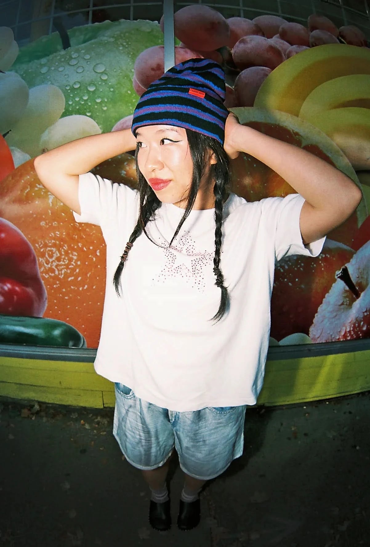 Corduroy | Ripped Stripe Beanie - Gallery Streetwear