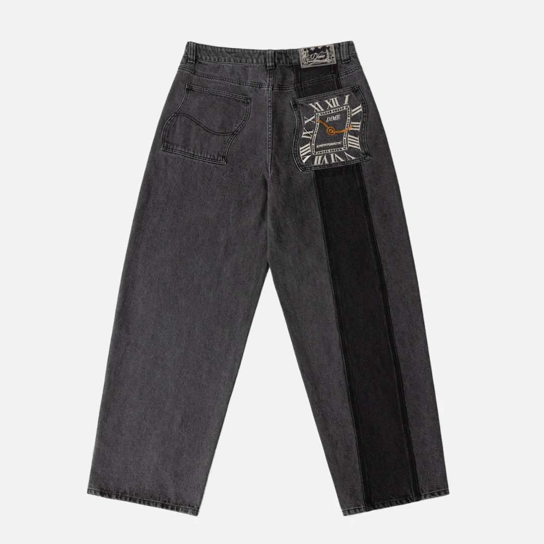 Dime MTL Baggy Denim Pant – Knowmatic Black - Gallery Streetwear