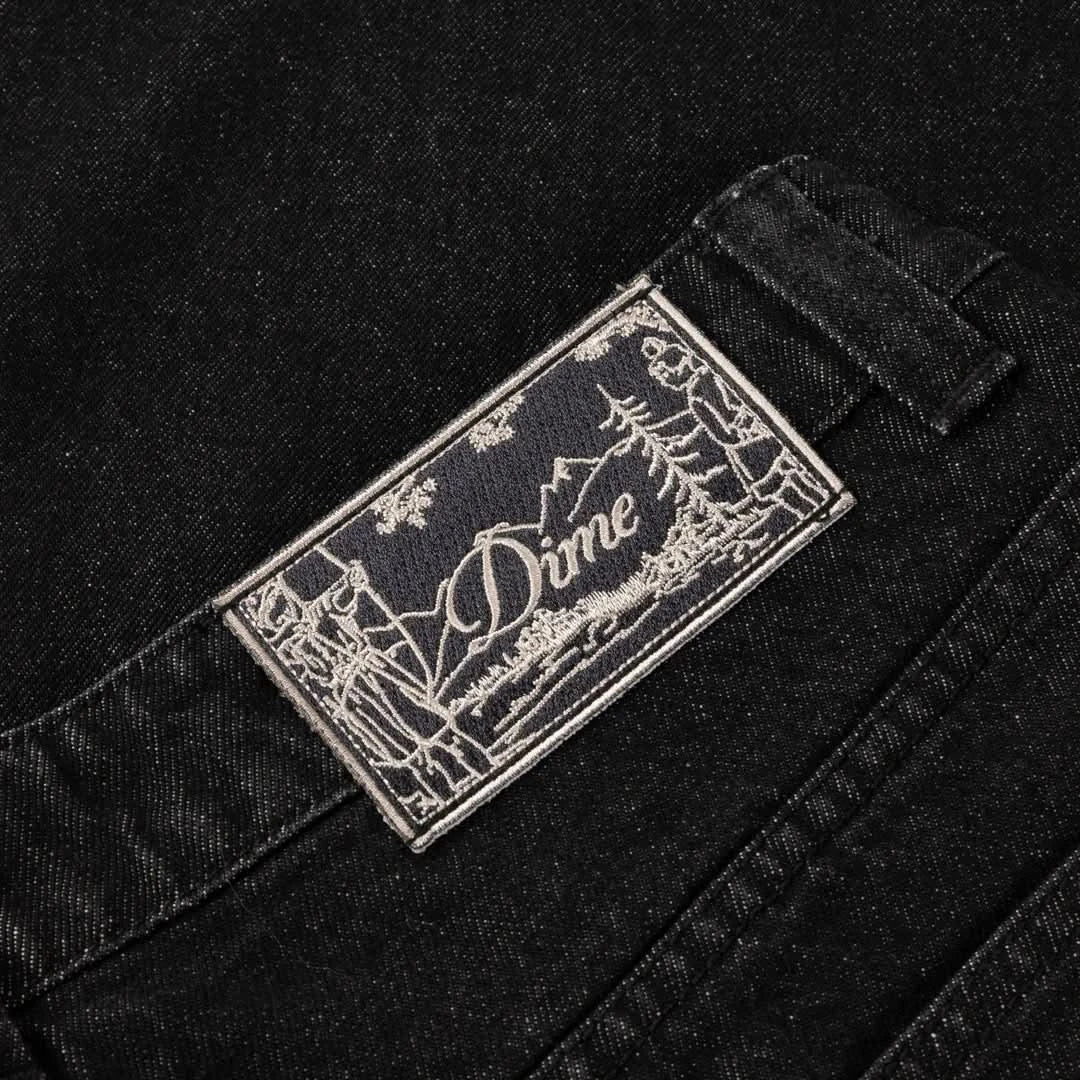 Dime MTL Baggy Denim Pants - Black Washed - Gallery Streetwear