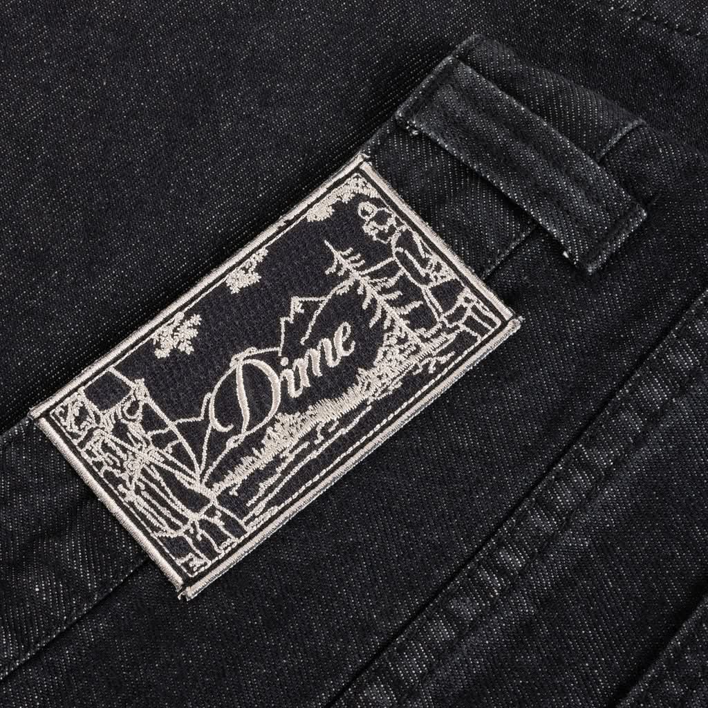 Dime MTL | Carpenter Denim Shorts – Black Washed - Gallery Streetwear