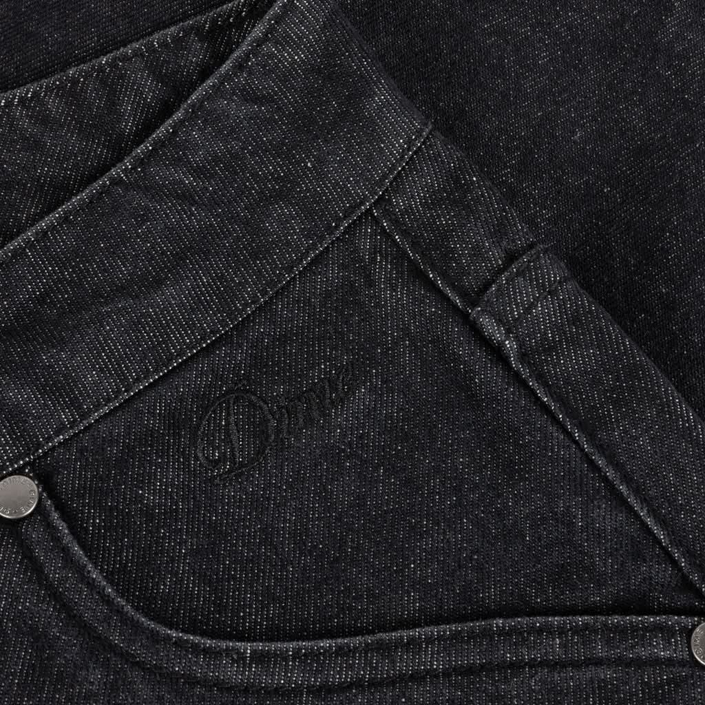 Dime MTL | Carpenter Denim Shorts – Black Washed - Gallery Streetwear
