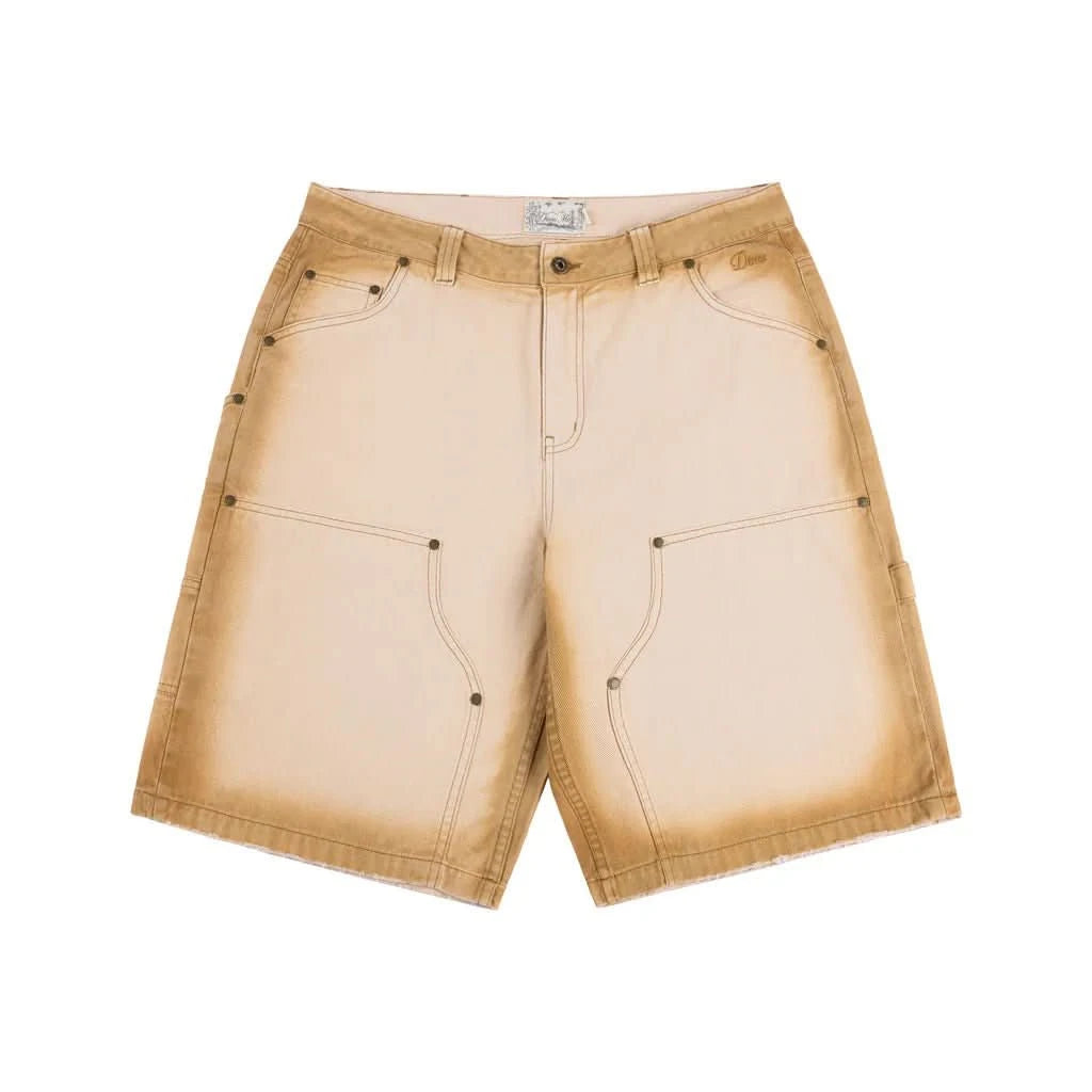 Dime MTL Carpenter Denim Shorts – Bronze Relaxed Fit Skate Shorts - Gallery Streetwear