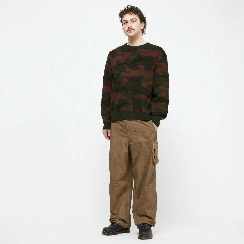 Dime MTL Chenille Knit Sweater – Camo Embossed Pullover - Gallery Streetwear