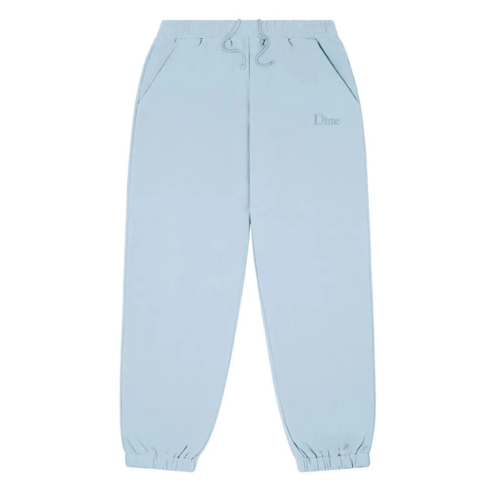 Dime MTL Classic Small Logo Sweatpants – Baby Blue - Gallery Streetwear