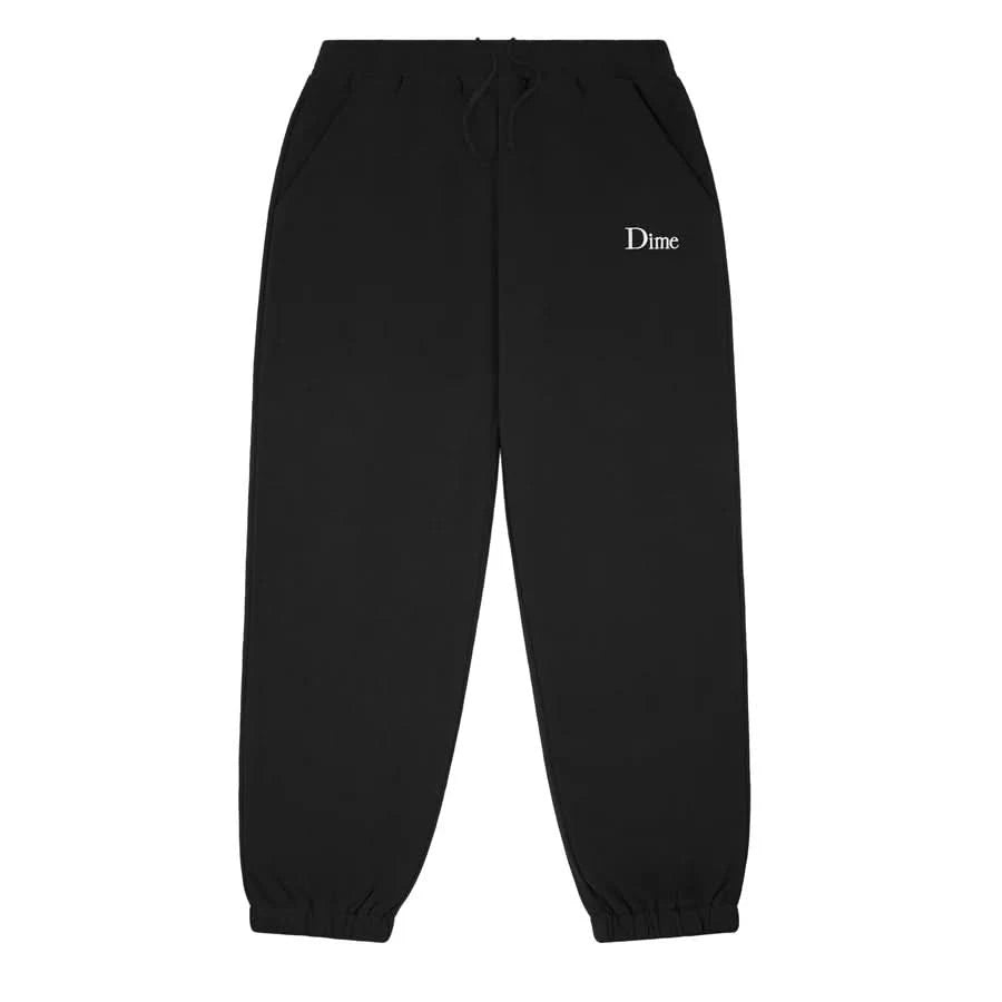 Dime MTL | Classic Small Logo Sweatpants Black - Gallery Streetwear