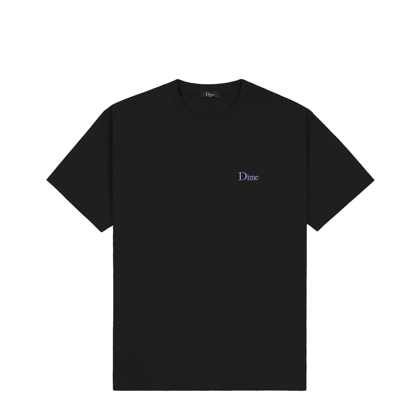 Dime MTL Classic Small Logo Tee – Black/Purple - Gallery Streetwear