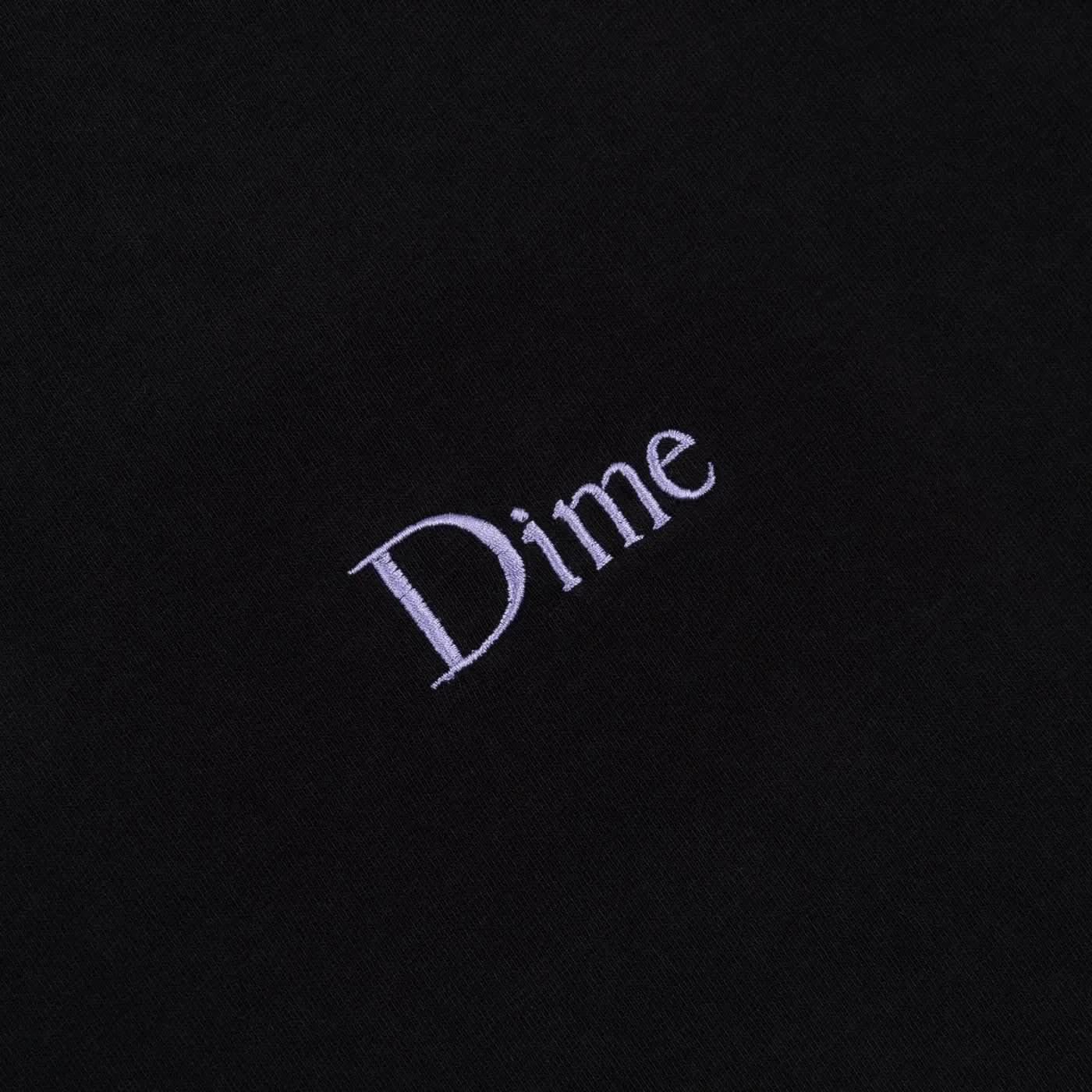 Dime MTL Classic Small Logo Tee – Black/Purple - Gallery Streetwear