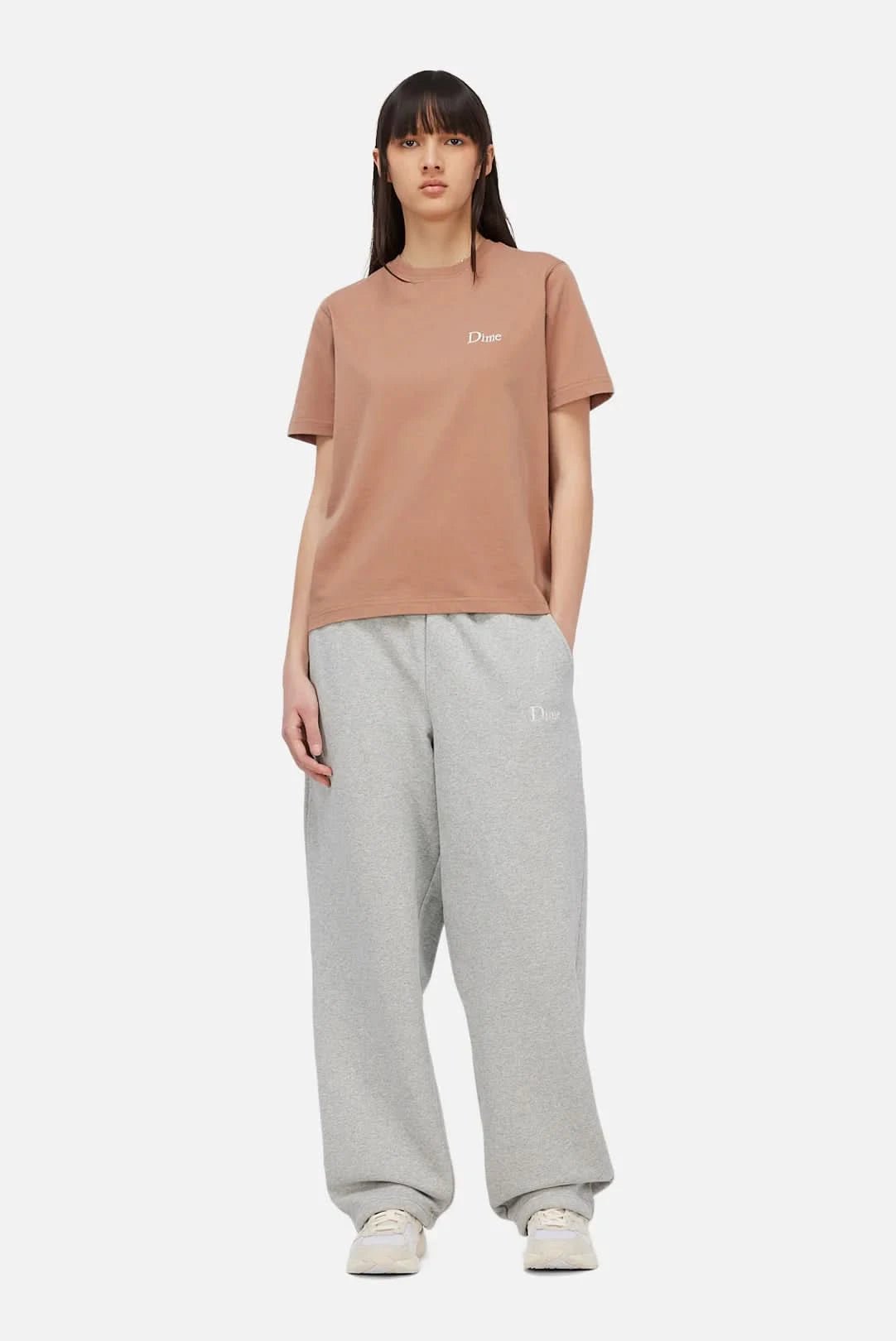 Dime MTL Classic Small Logo Tee - Canyon Brown - Gallery Streetwear