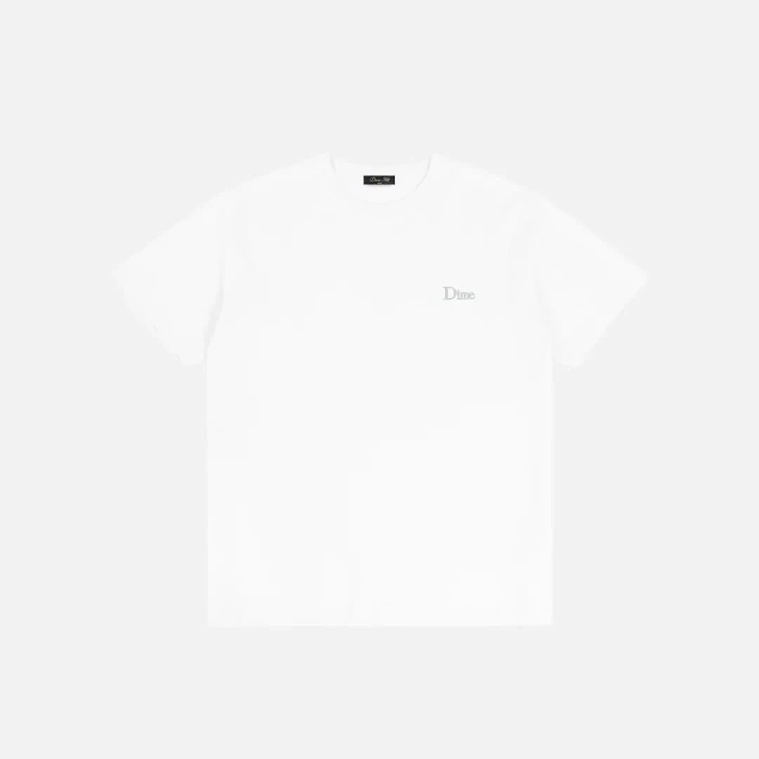 Dime MTL Classic Small Logo Tee - White - Gallery Streetwear