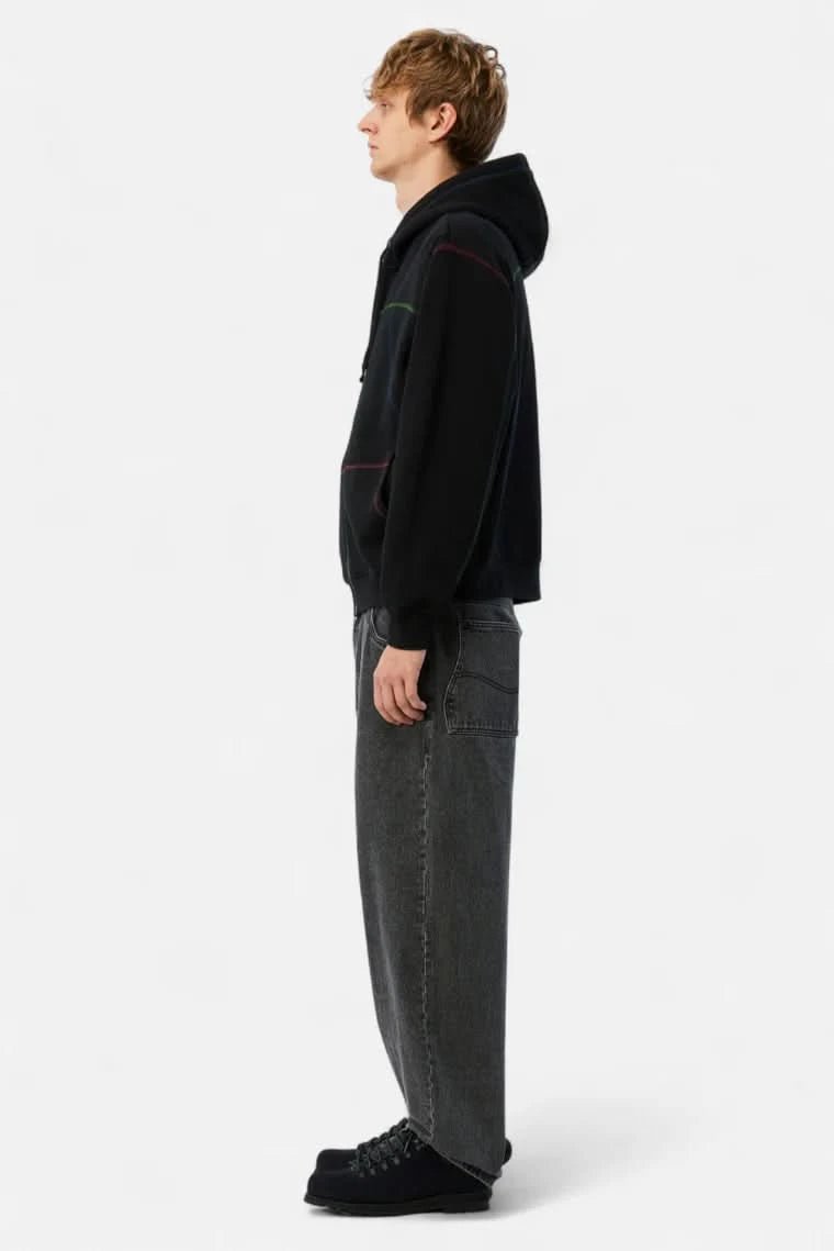 Dime MTL Court Zip Hoodie – Black - Gallery Streetwear