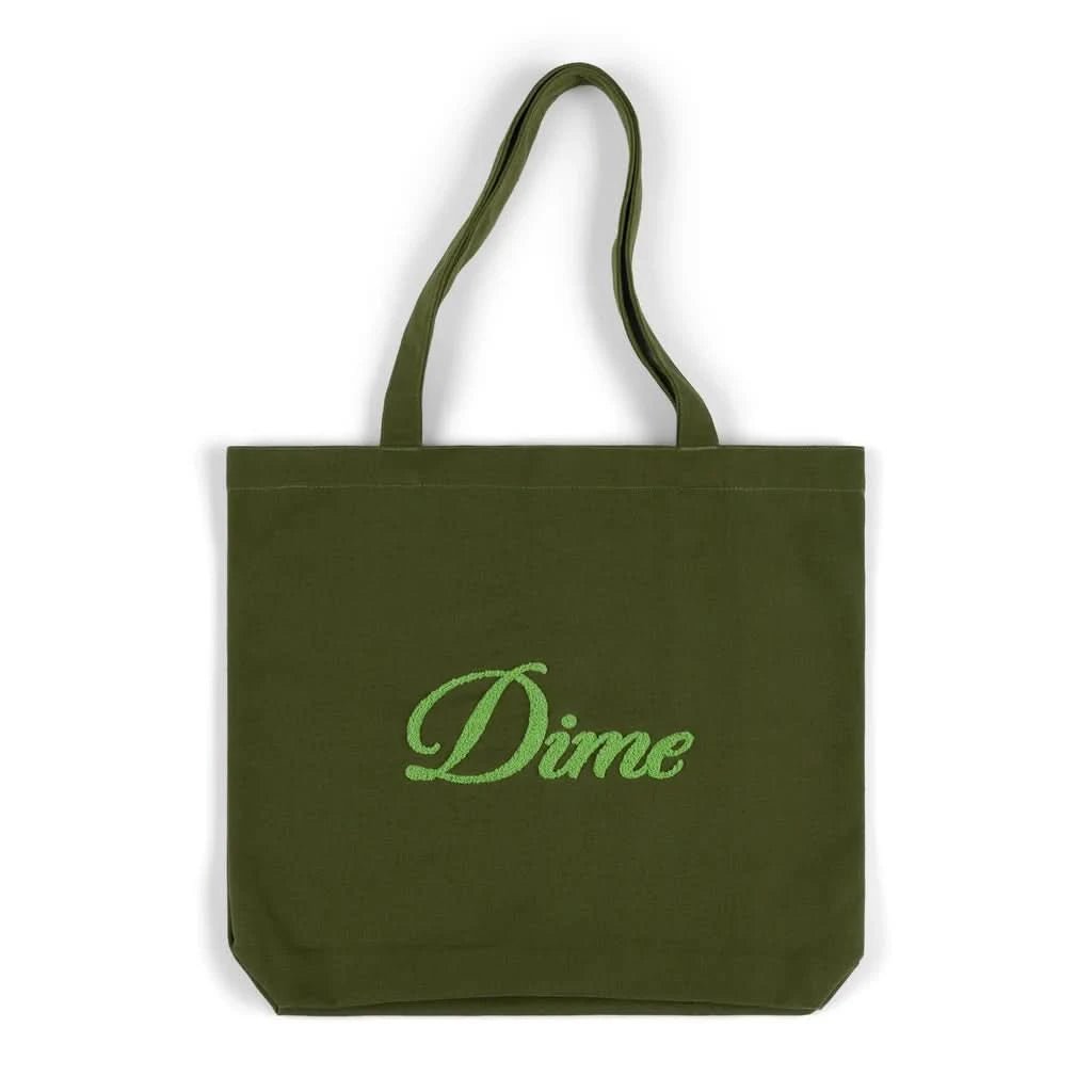 Dime MTL | Cursive Chenille Tote Bag - Gallery Streetwear