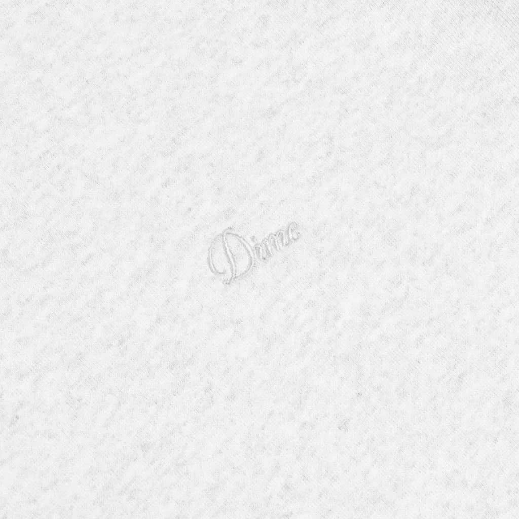 Dime MTL Cursive Small Logo Hoodie – Ash Grey Heavyweight Classics Sweatshirt - Gallery Streetwear