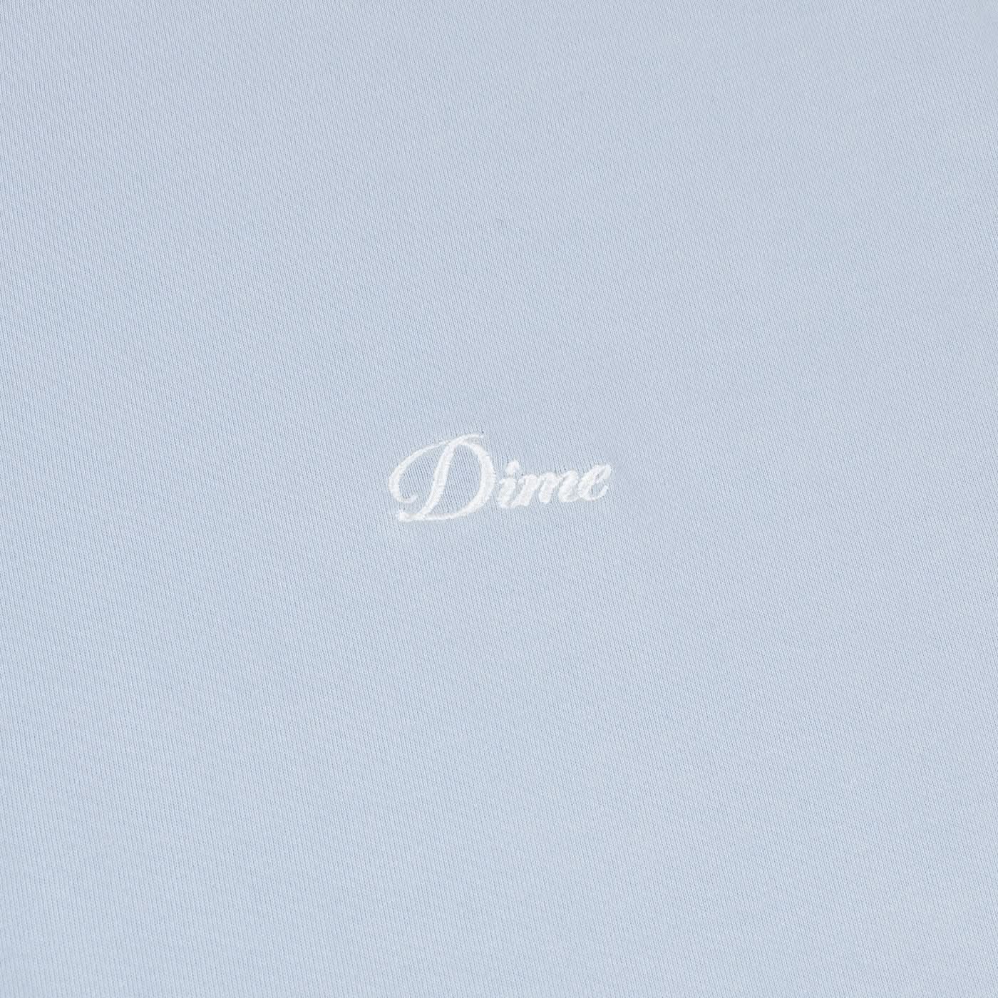 Dime MTL Cursive Small Logo Tee – Blue Fog - Gallery Streetwear