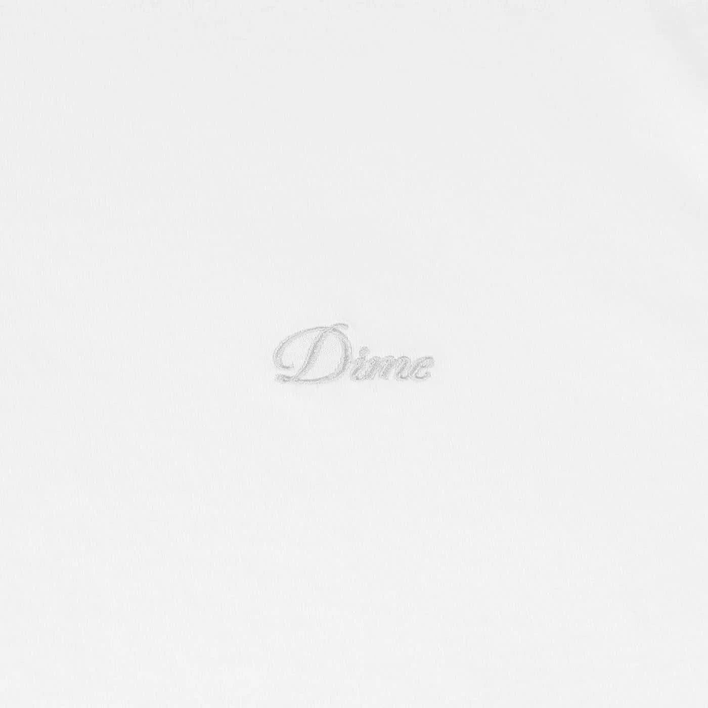 Dime MTL Cursive Small Logo Tee – White - Gallery Streetwear
