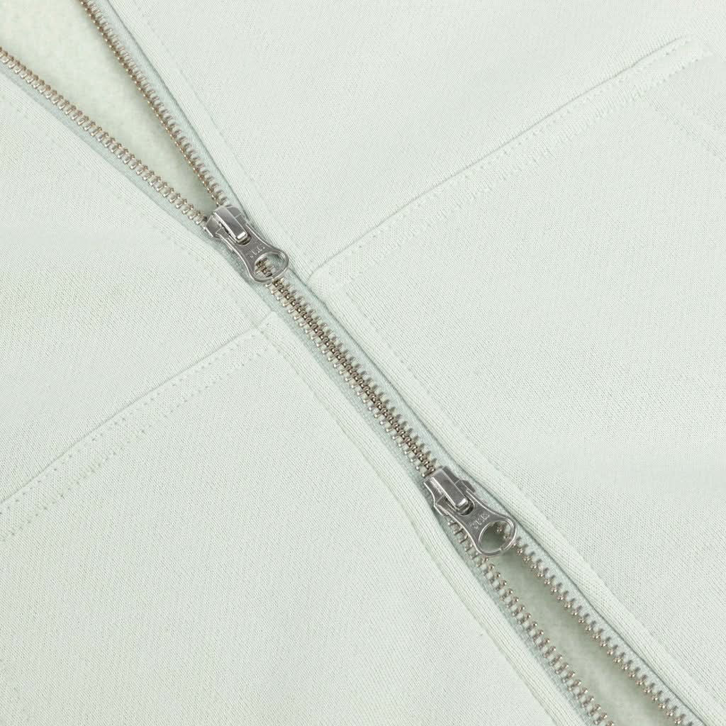 Dime MTL Cursive Small Logo Zip Hoodie – Mint Green Midweight Zip - Up - Gallery Streetwear