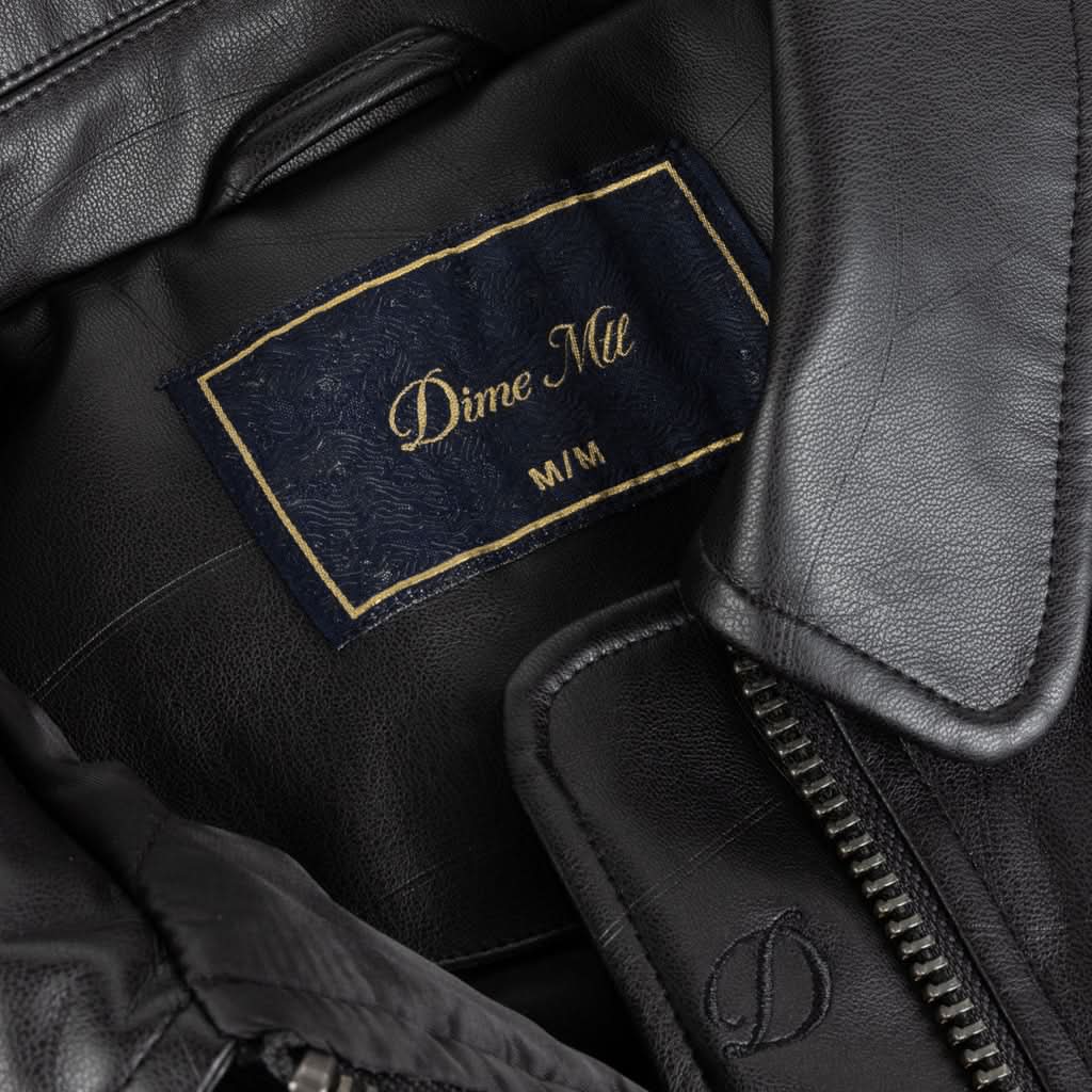 Dime MTL | Debossed Wavy Jacket – Black - Gallery Streetwear