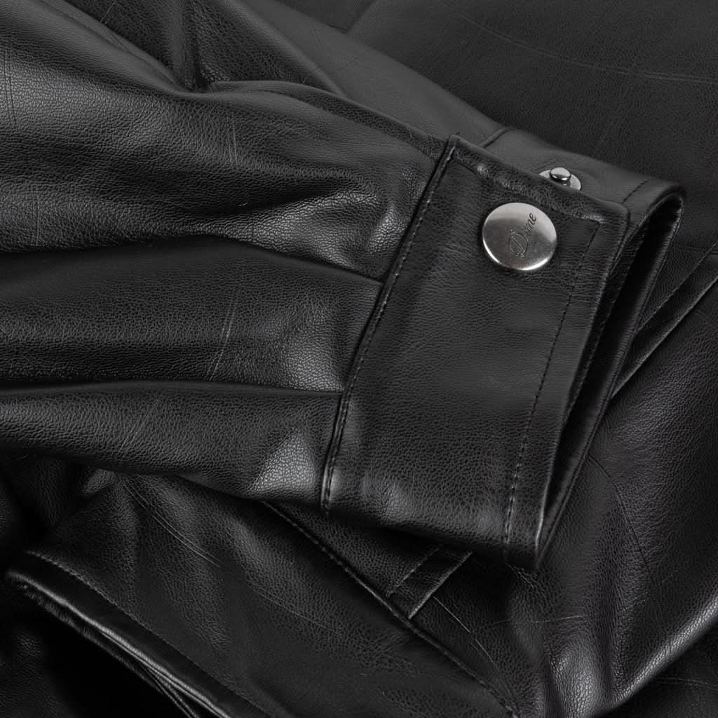Dime MTL | Debossed Wavy Jacket – Black - Gallery Streetwear